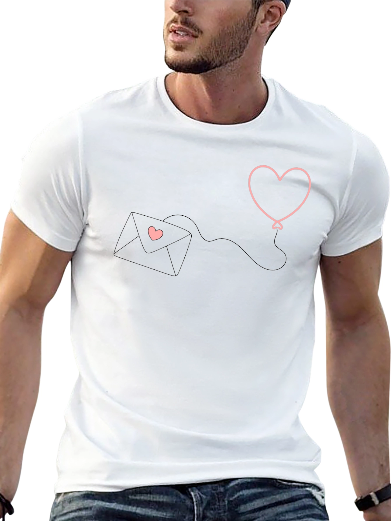 Heart Balloon Love Letter Graphic Tee