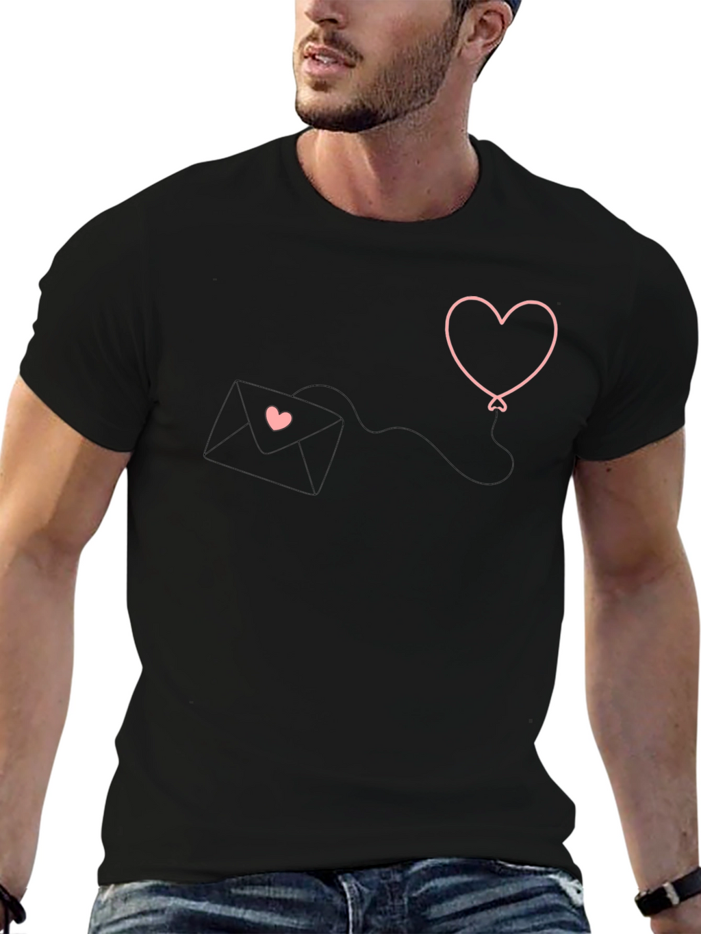 Heart Balloon Love Letter Graphic Tee