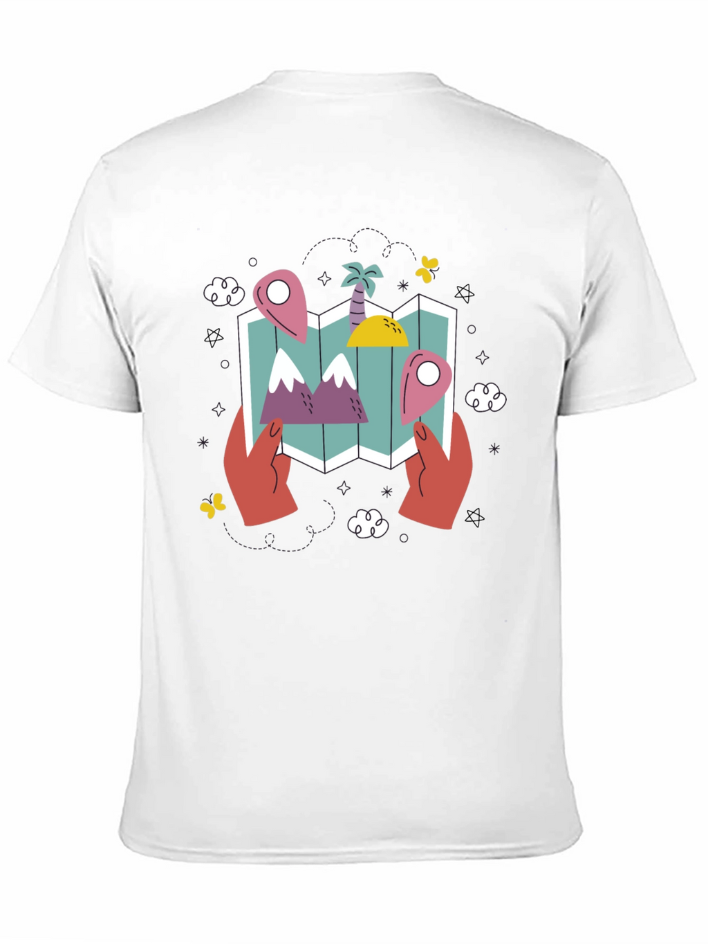 Travel Map Graphic Tee