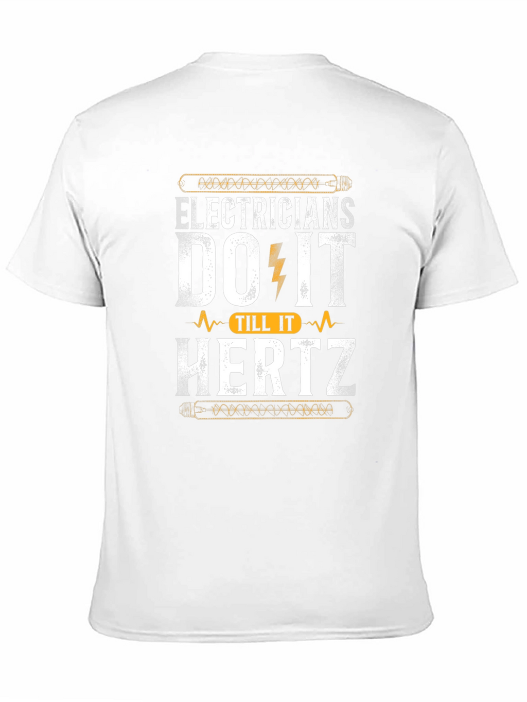 Electricians Do It Till It Hertz Black T-Shirt