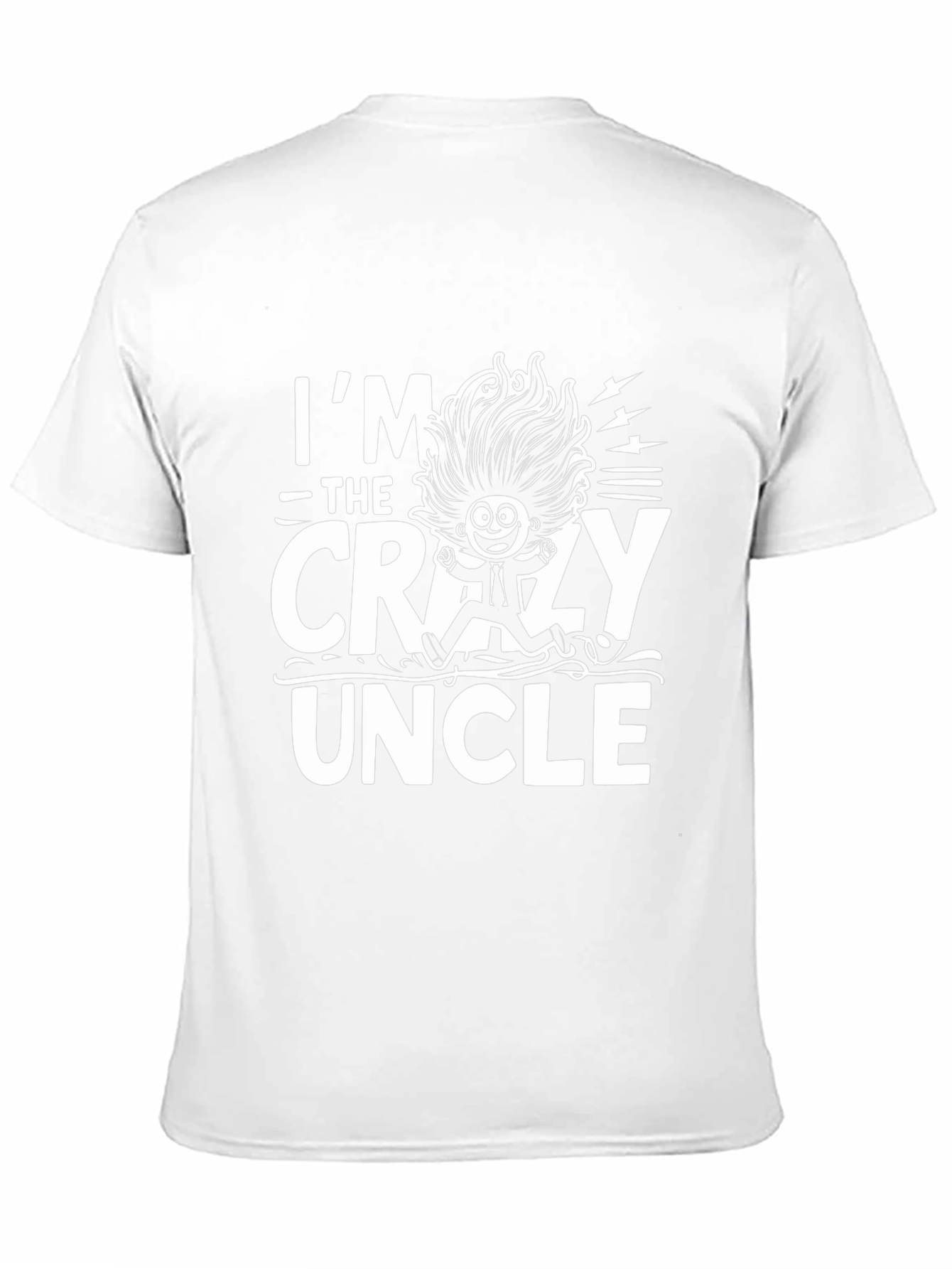 Im The Crazy Uncle Graphic T-Shirt - Black