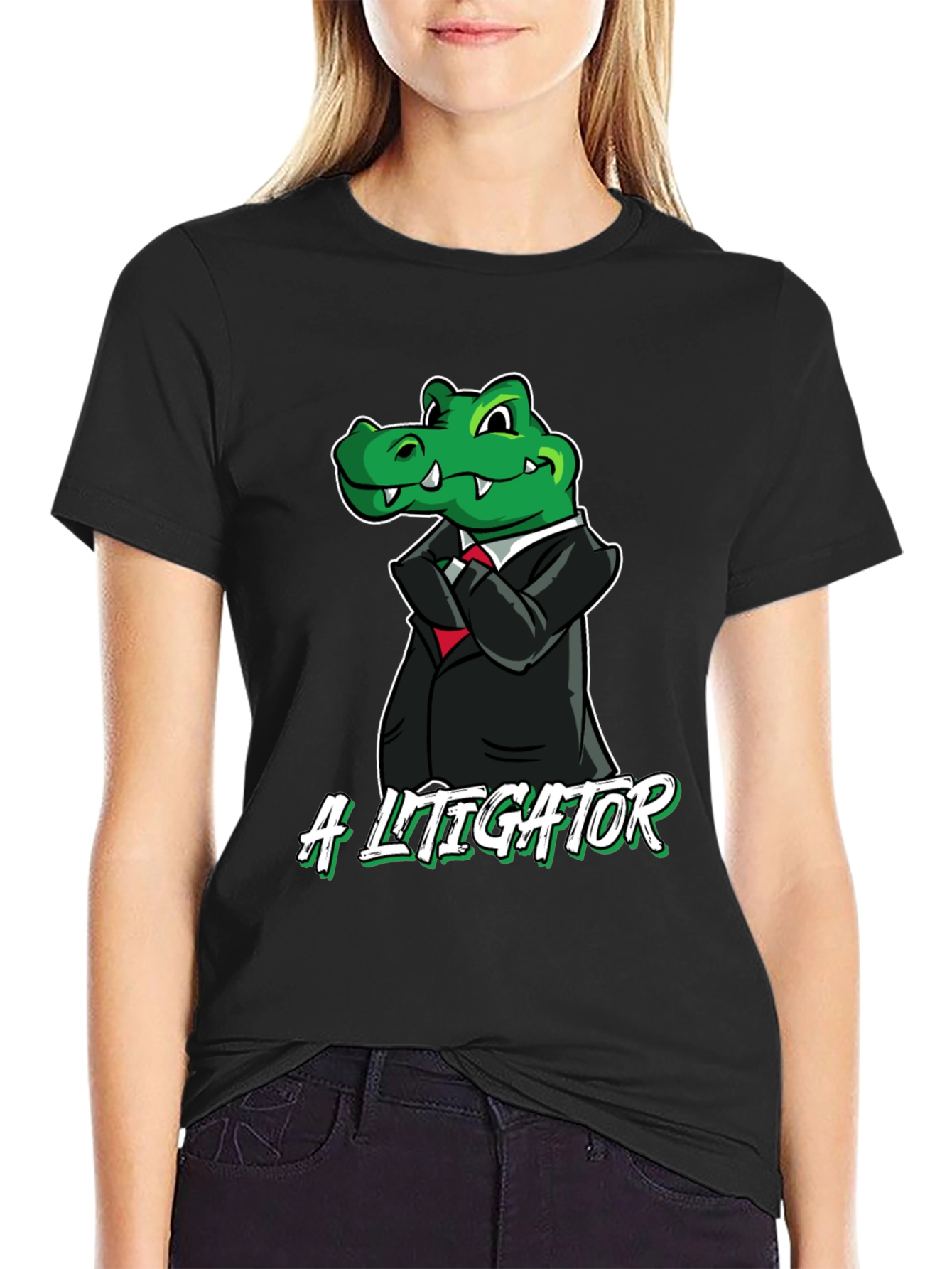 A Litigator Alligator Graphic T-Shirt - Funny Lawyer Tee
