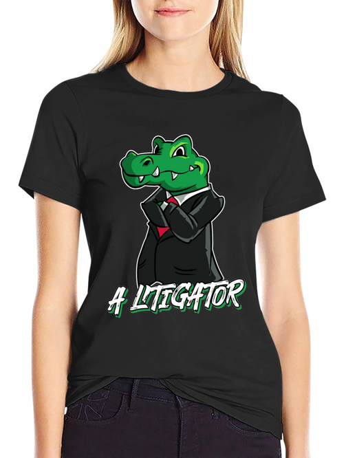 A Litigator Alligator Graphic T-Shirt - Funny Lawyer Tee