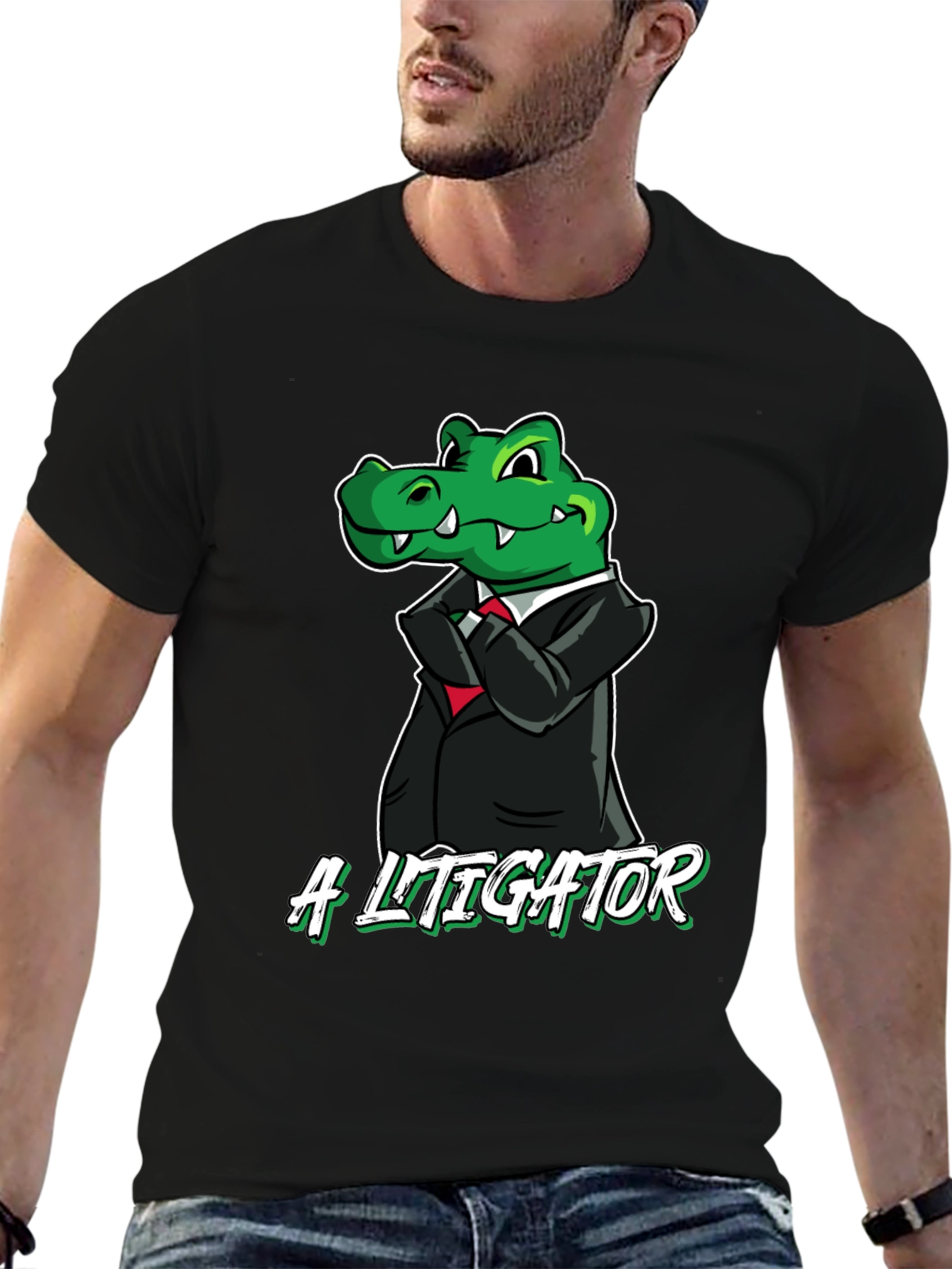A Litigator Alligator Graphic T-Shirt - Funny Lawyer Tee