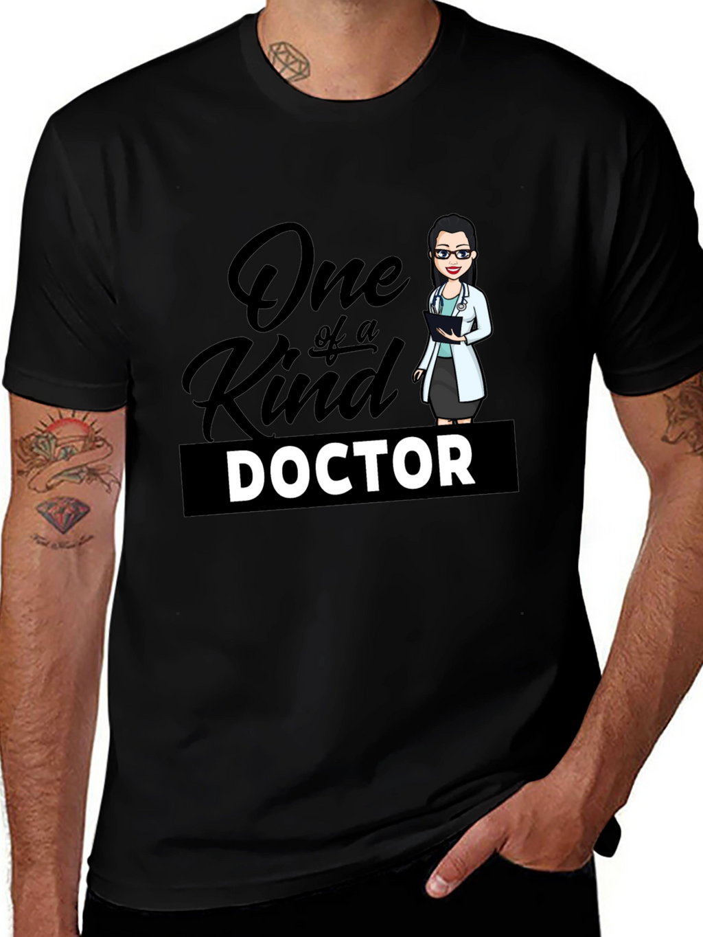 One of a Kind Doctor T-Shirt - Black