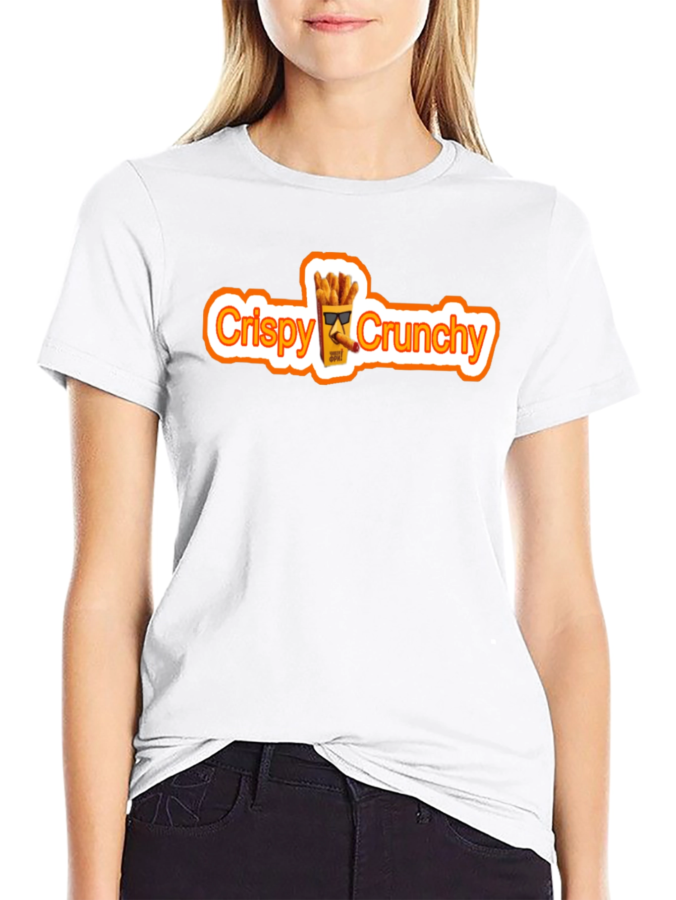 Crispy Crunchy Graphic T-Shirt - Trendy Streetwear