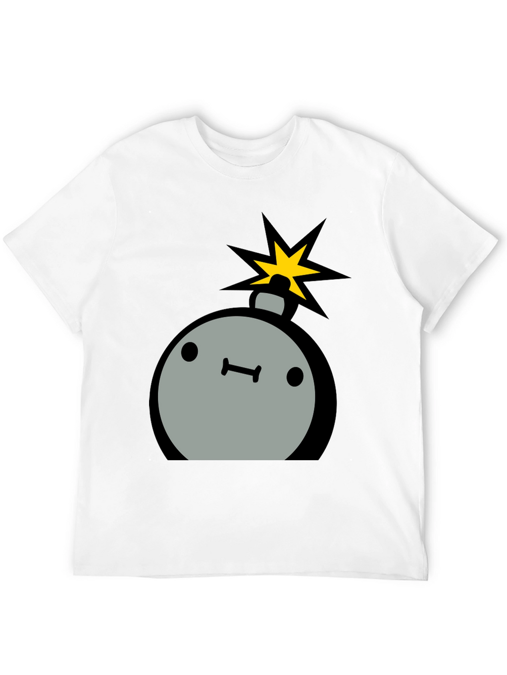 Cartoon Bomb Graphic Tee - Mens Black T-Shirt