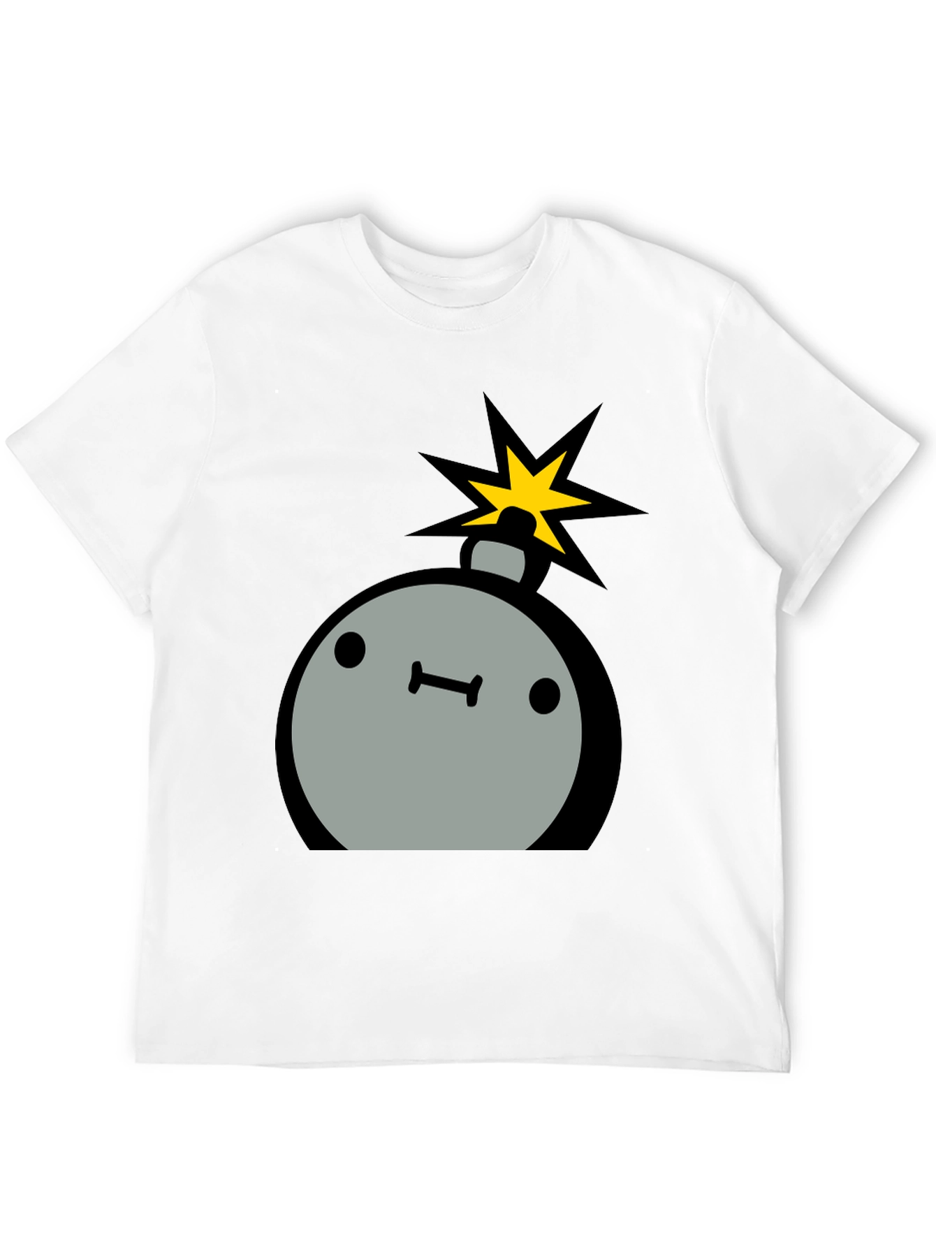 Cartoon Bomb Graphic Tee - Mens Black T-Shirt