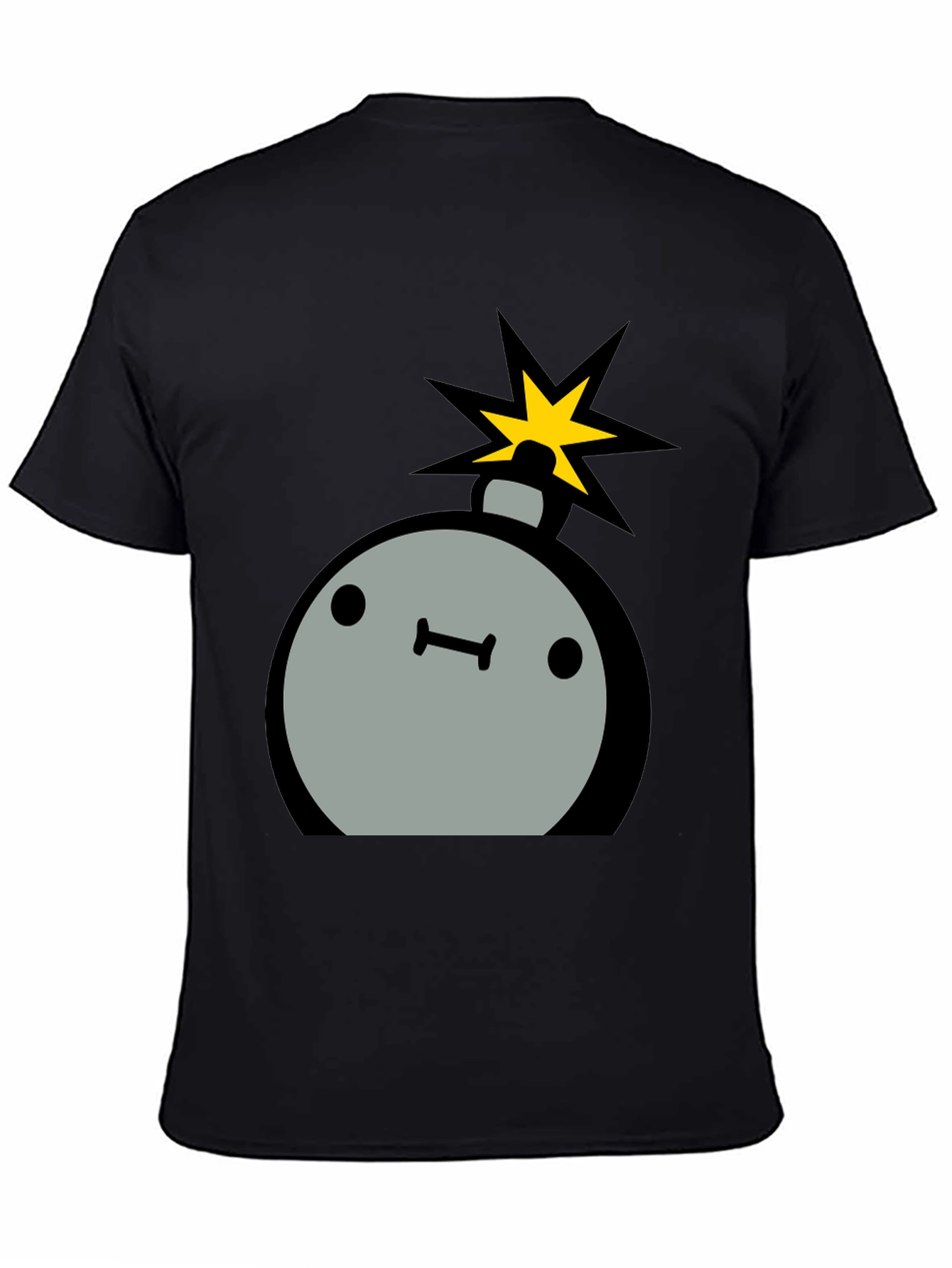 Cartoon Bomb Graphic Tee - Mens Black T-Shirt