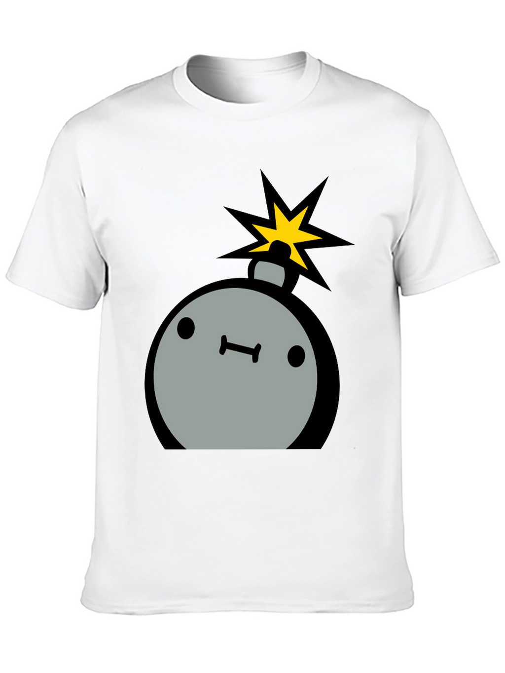 Cartoon Bomb Graphic Tee - Mens Black T-Shirt