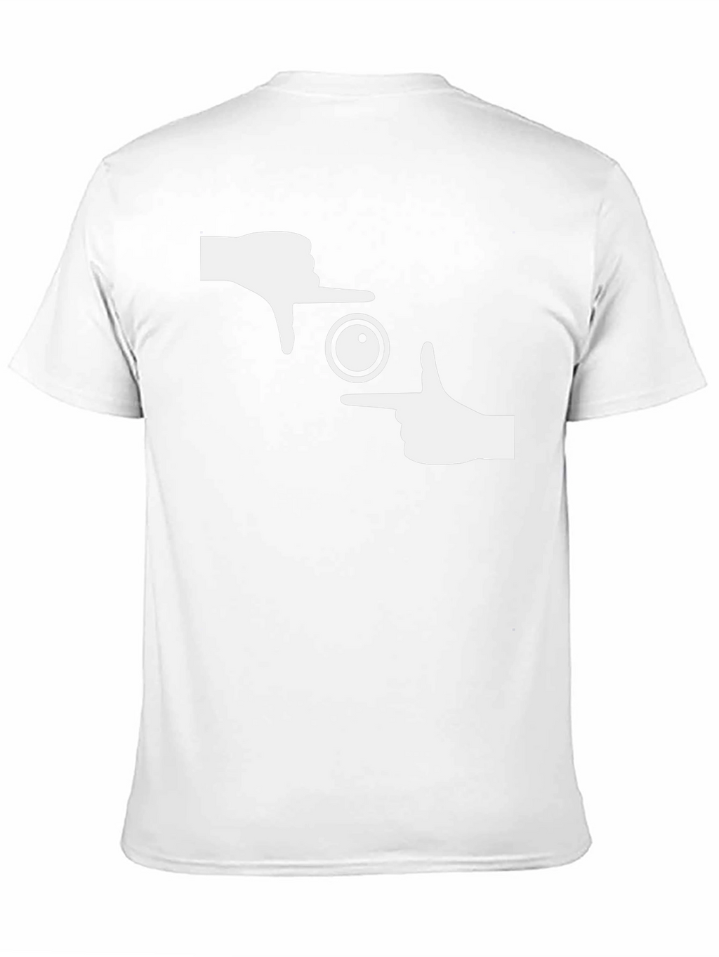 Photographer Frame Hands Graphic Tee - Black Cotton T-Shirt