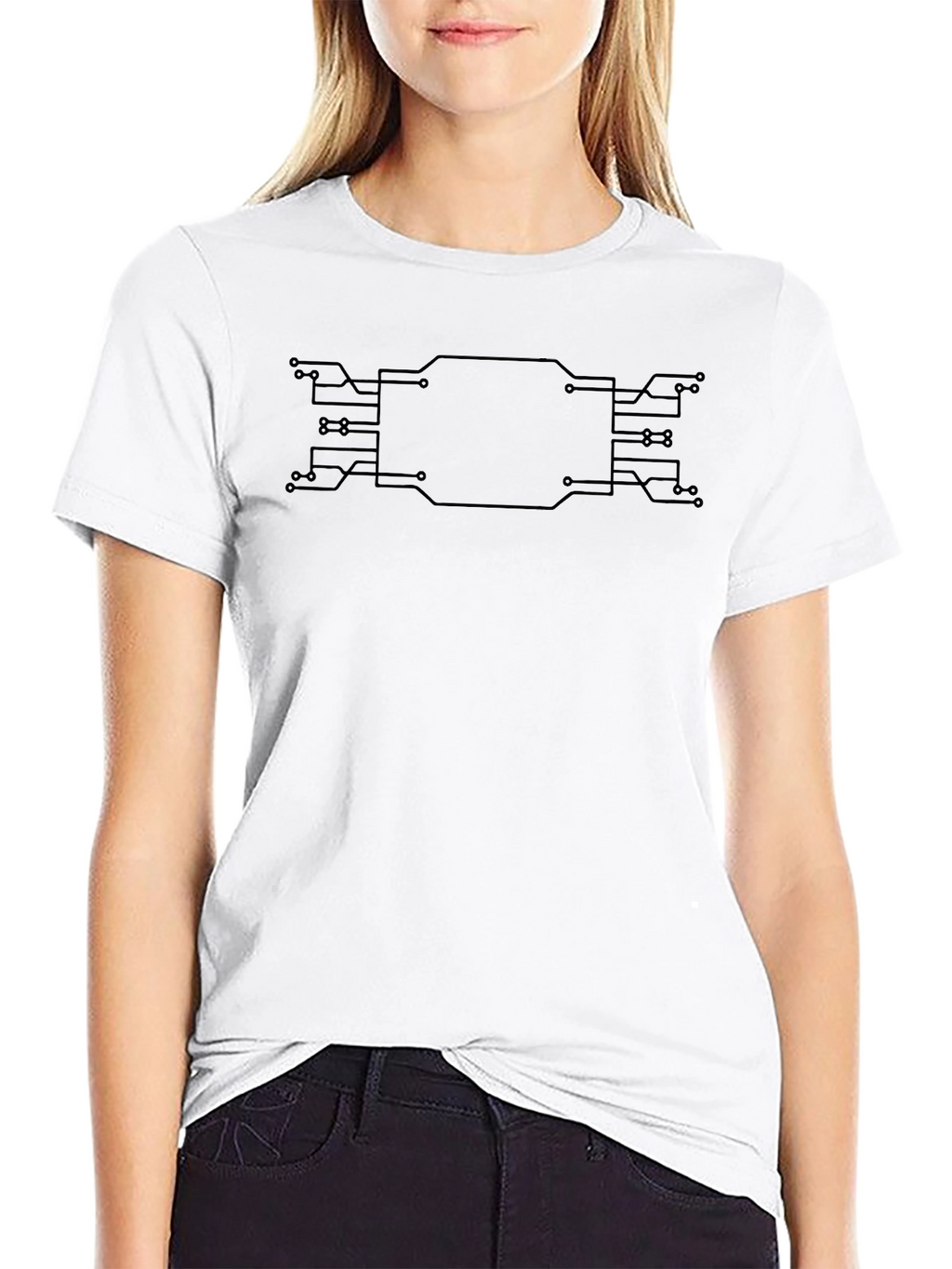 Circuit Board Graphic Tee - Cool Tech Style