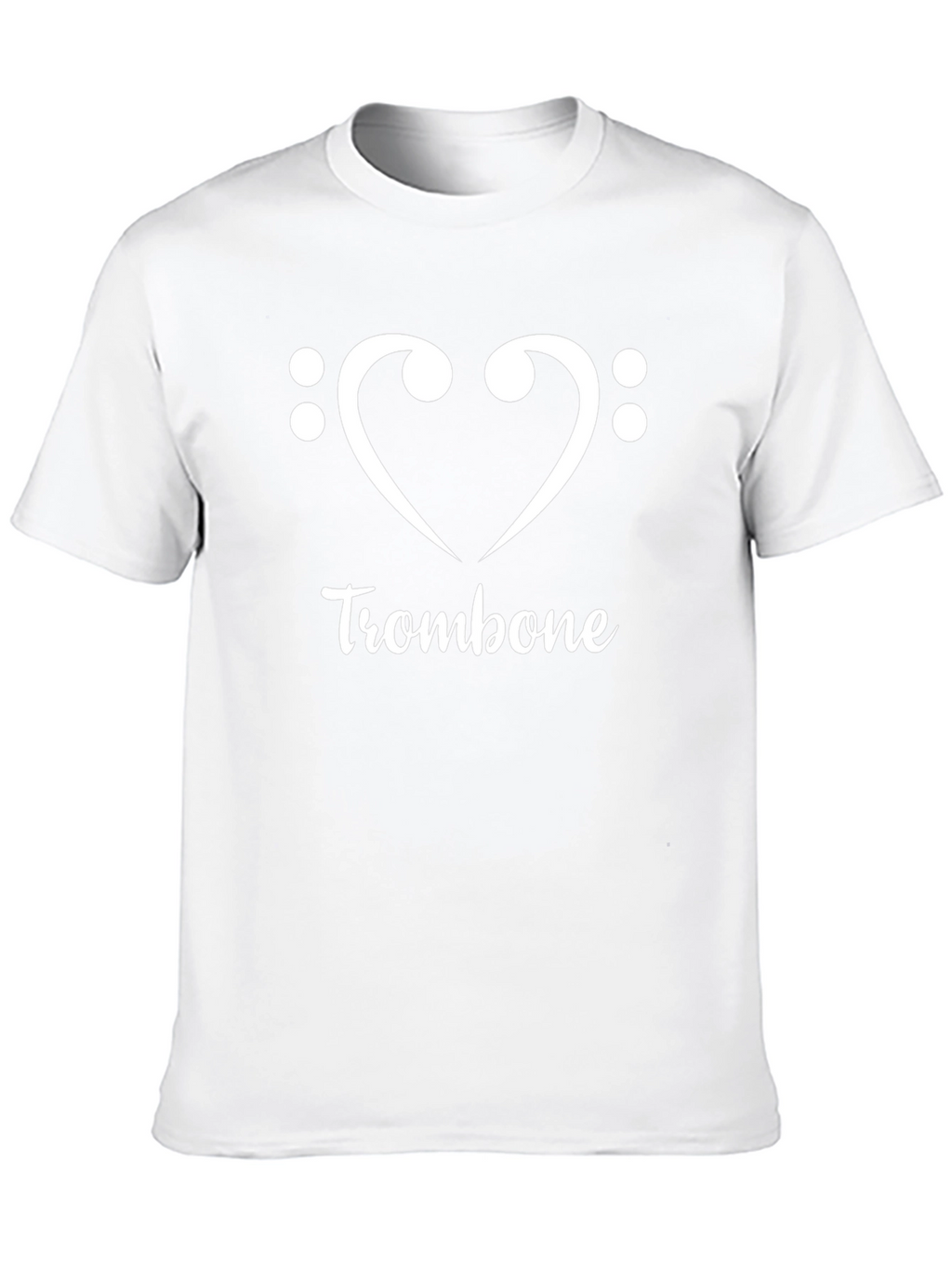 Trombone Heart Graphic Tee - Music Lover T-Shirt
