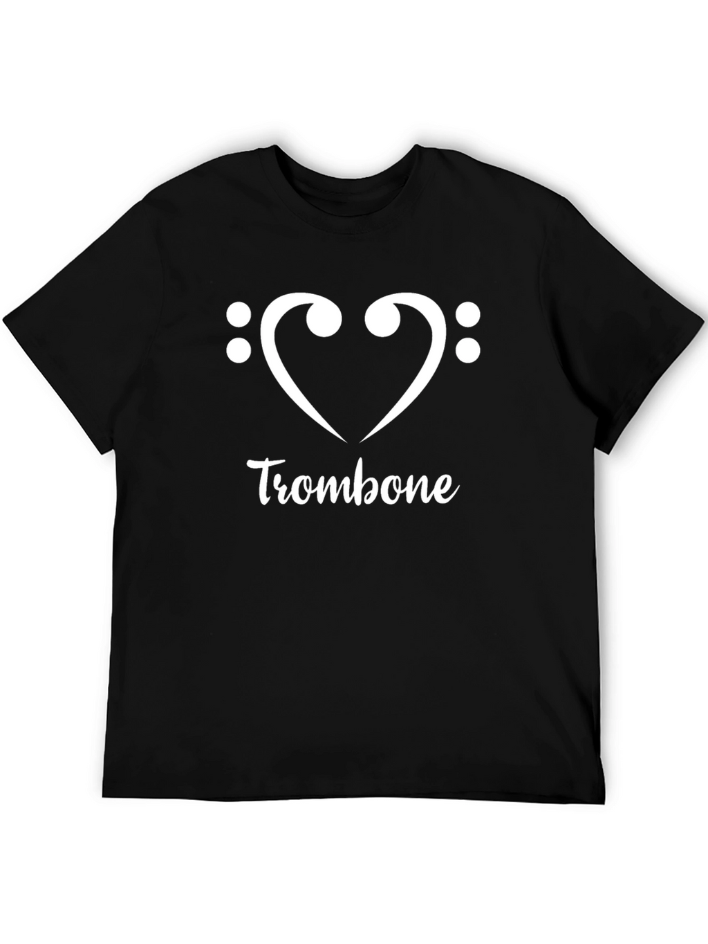 Trombone Heart Graphic Tee - Music Lover T-Shirt