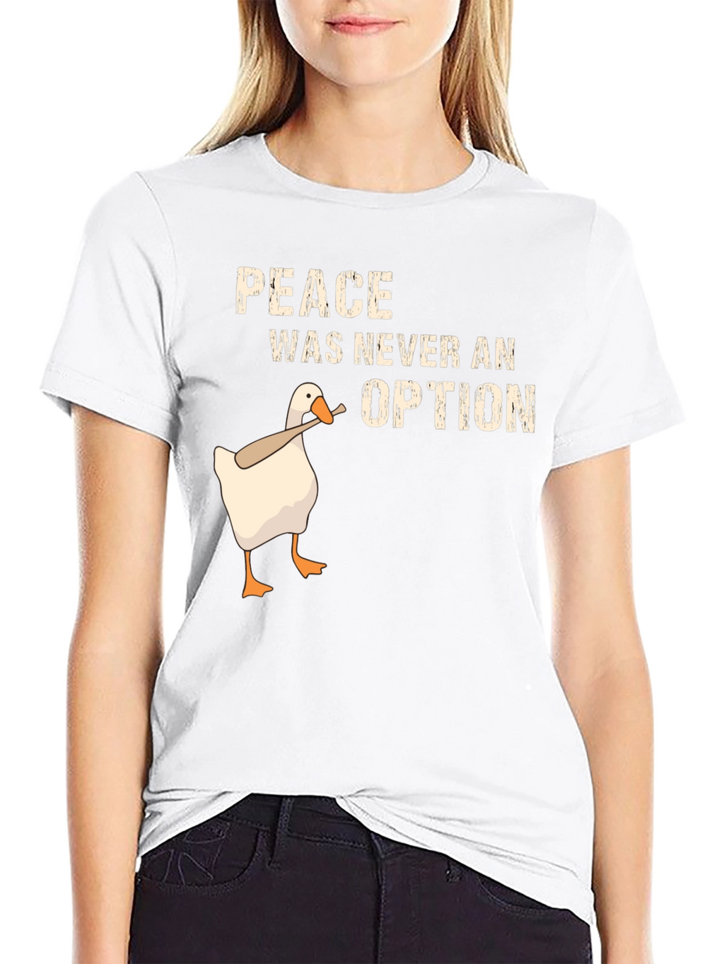 Peace Was Never an Option Goose T-Shirt
