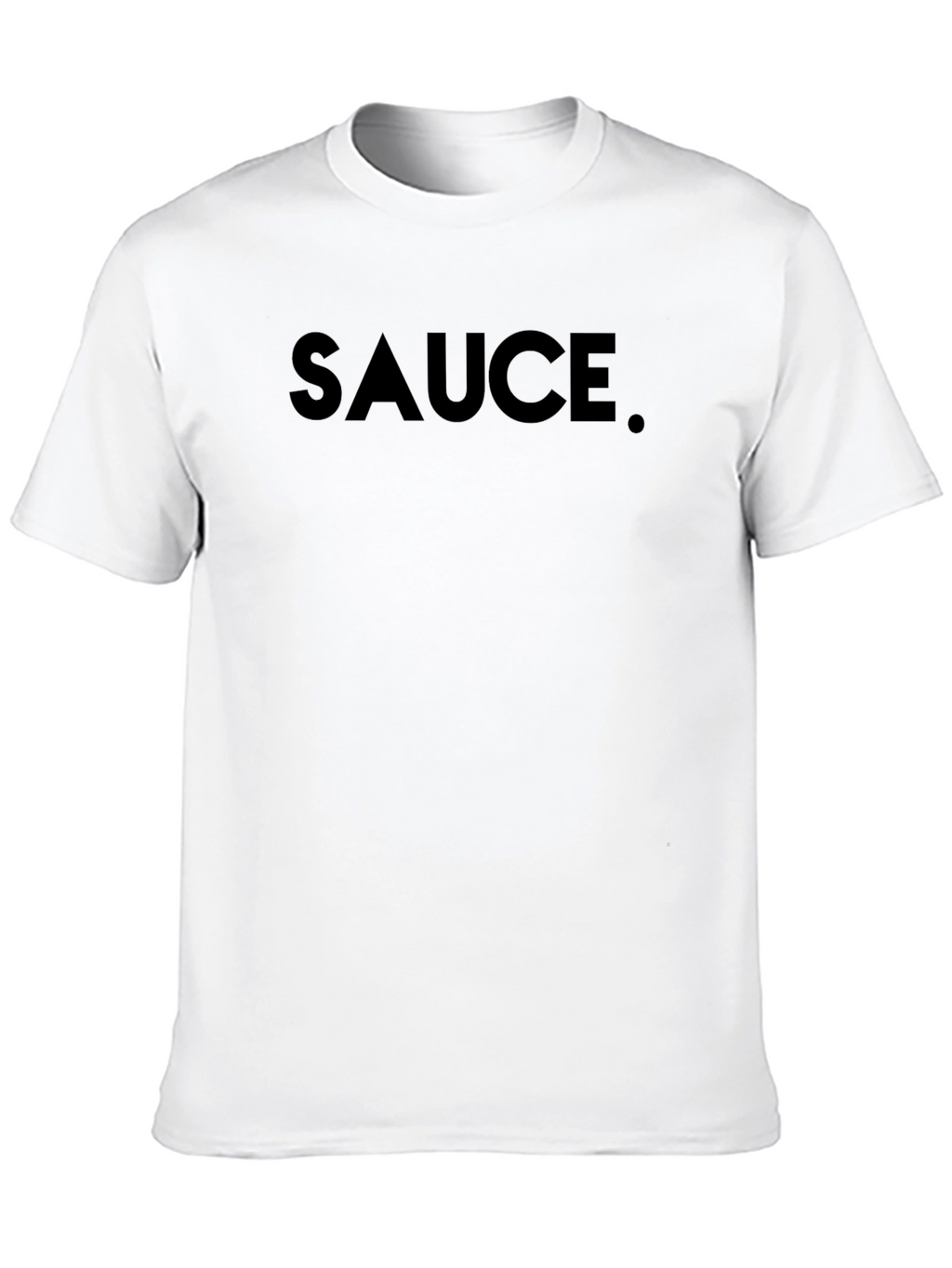Mens Black Sauce Graphic Crew Neck T-Shirt
