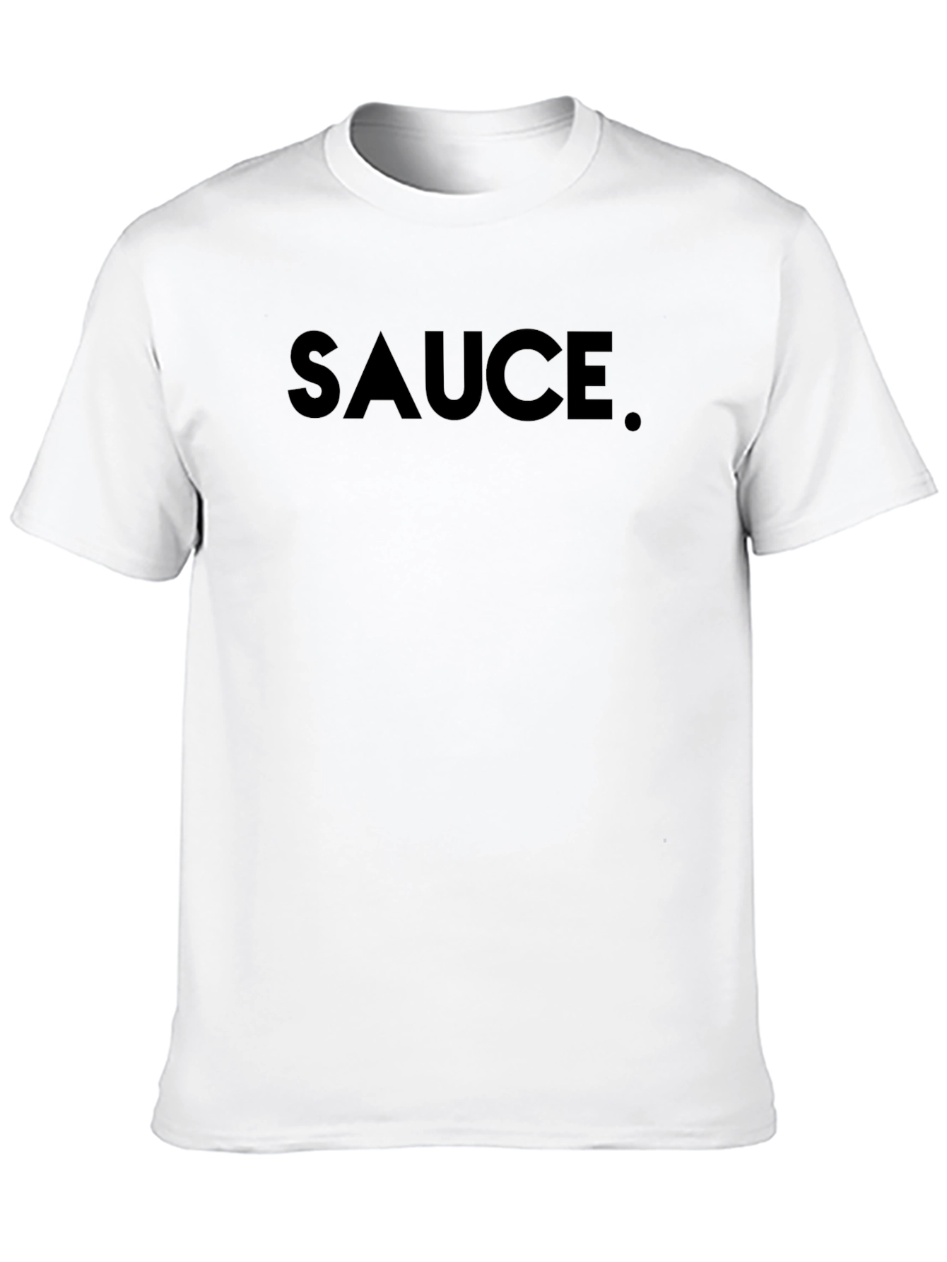 Mens Black Sauce Graphic Crew Neck T-Shirt