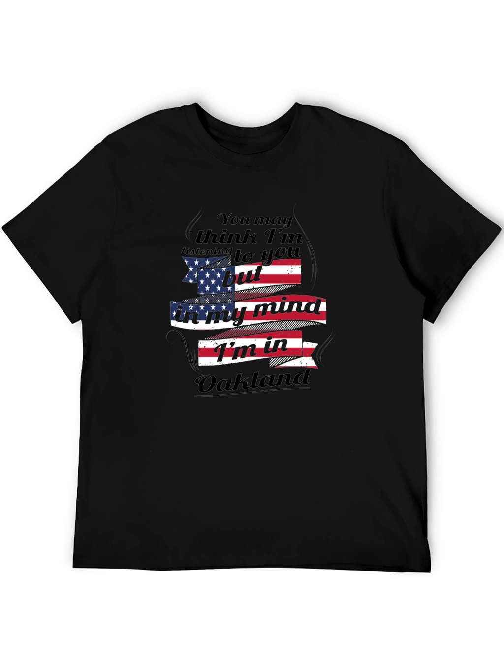 Oakland Mind T-Shirt - Patriotic USA Flag Design