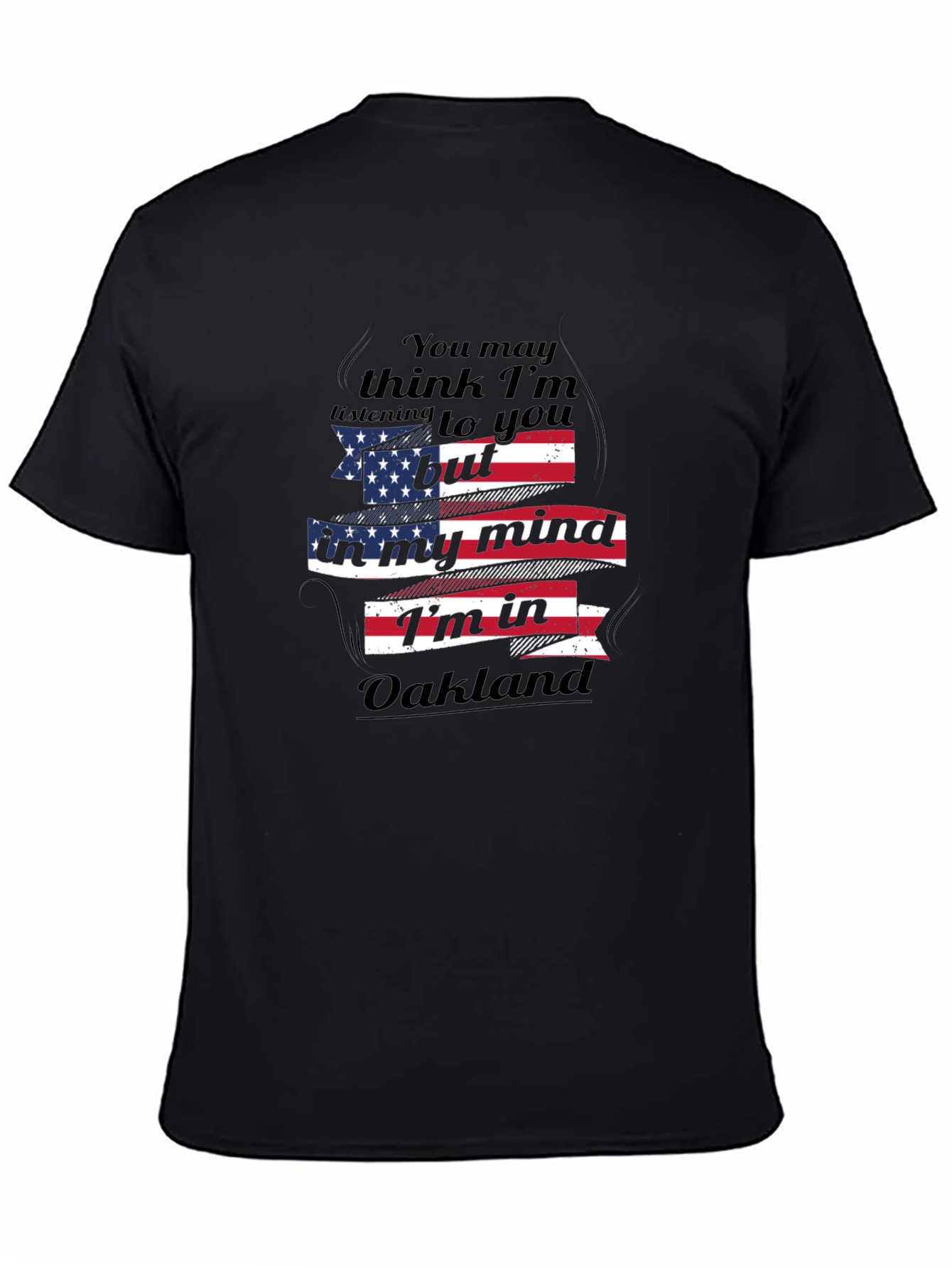 Oakland Mind T-Shirt - Patriotic USA Flag Design