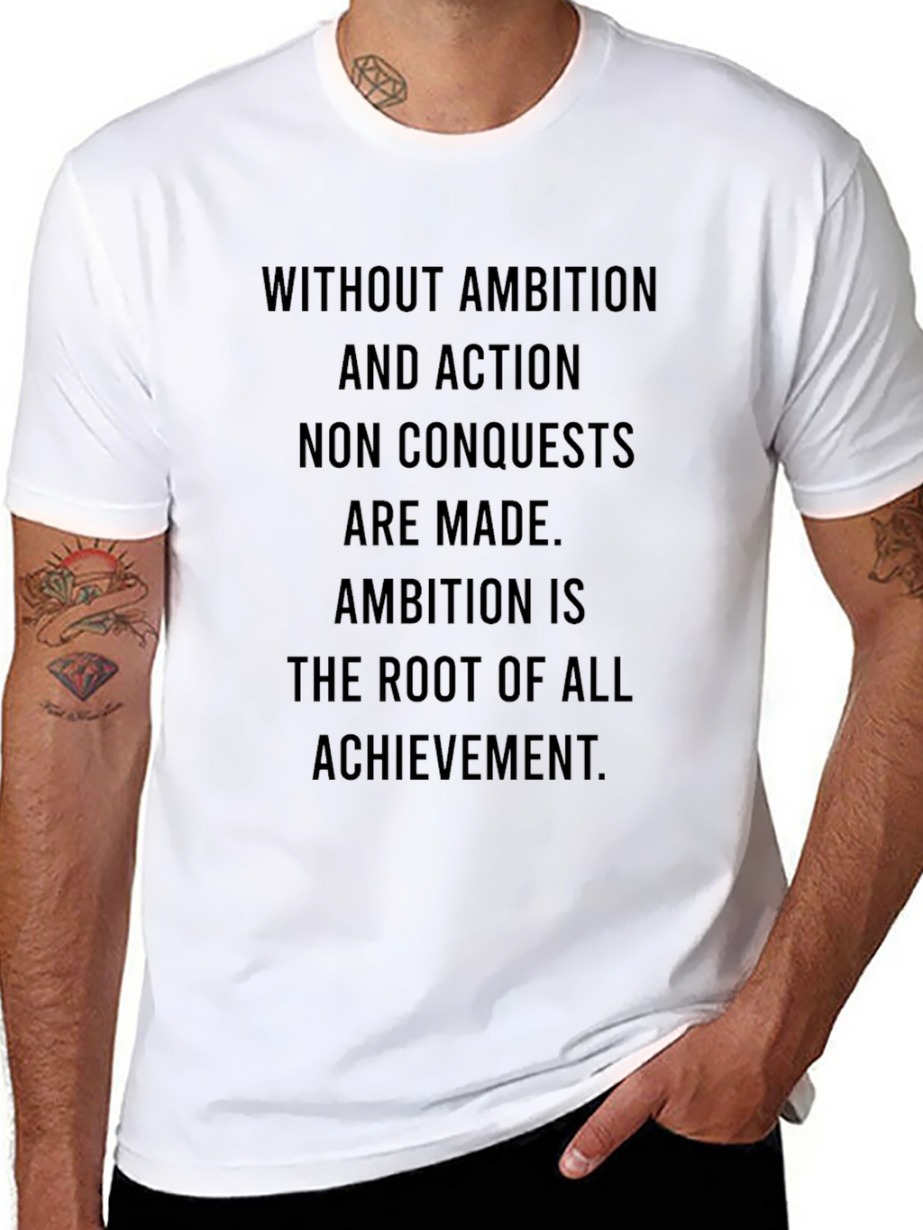 Motivational Ambition T-Shirt - Black