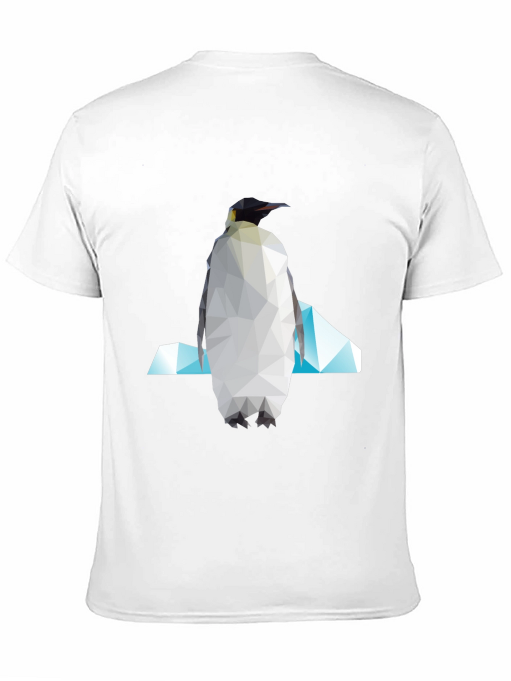 Geometric Penguin Graphic Tee - Modern Unisex Style