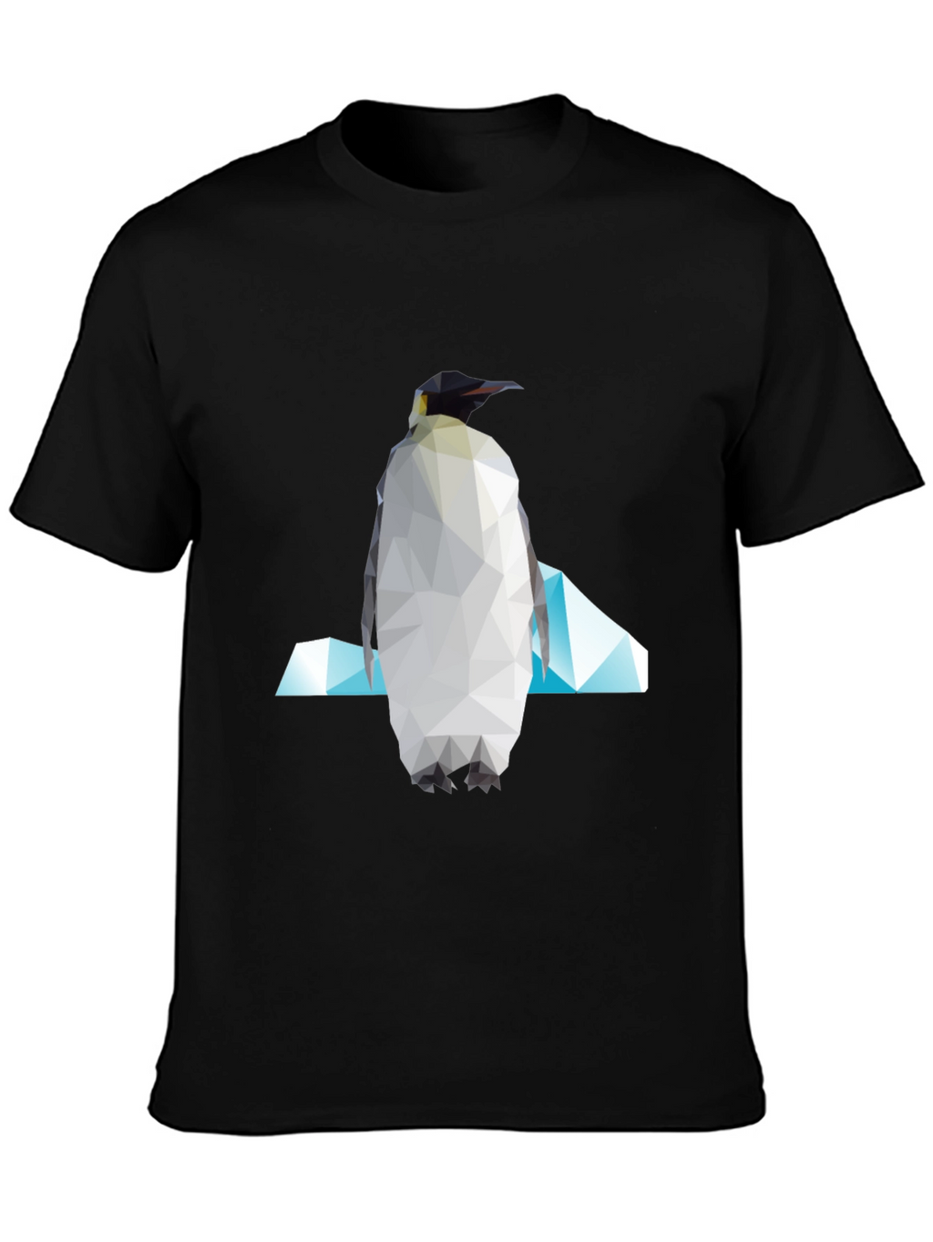 Geometric Penguin Graphic Tee - Modern Unisex Style
