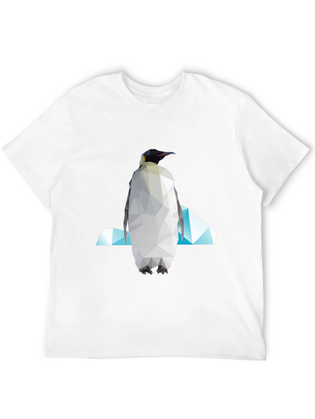 Geometric Penguin Graphic Tee - Modern Unisex Style