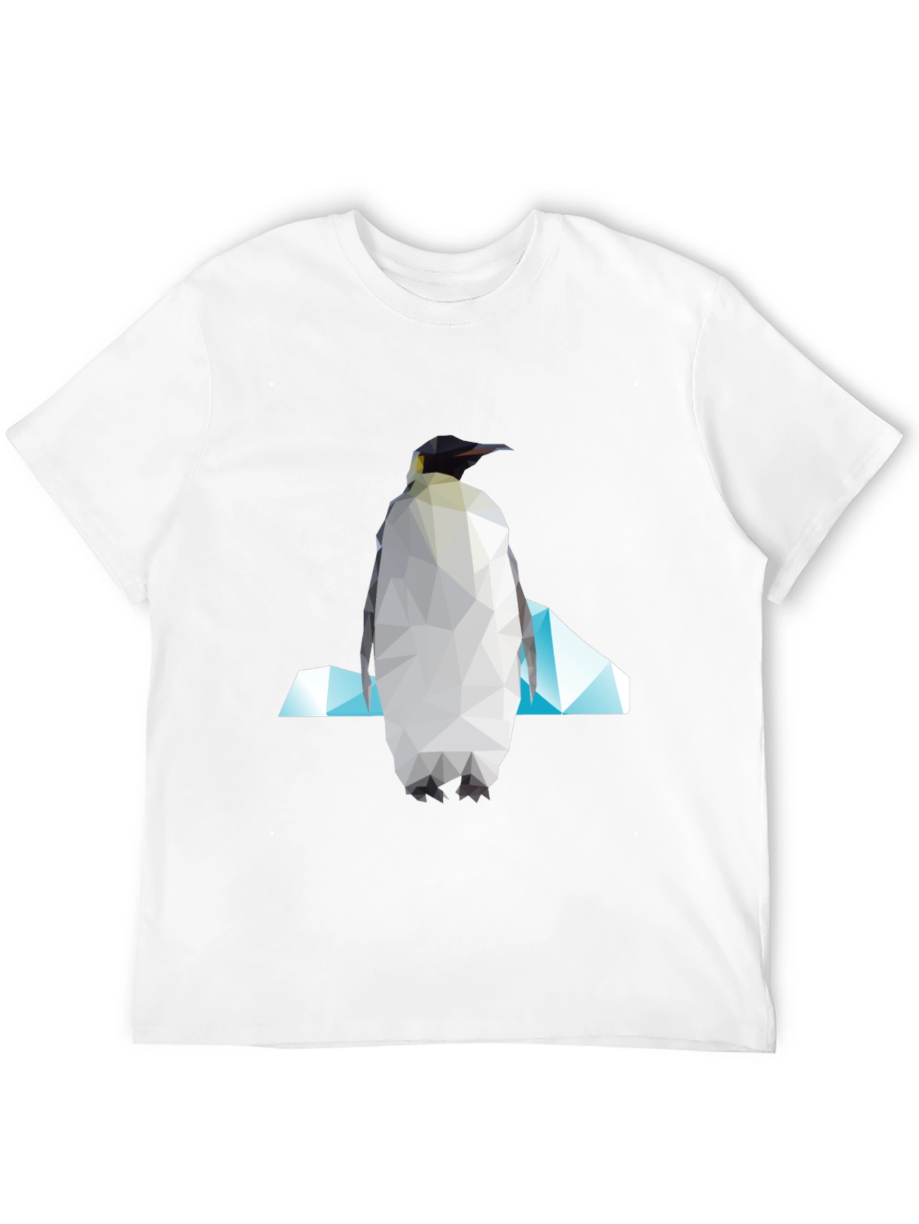 Geometric Penguin Graphic Tee - Modern Unisex Style