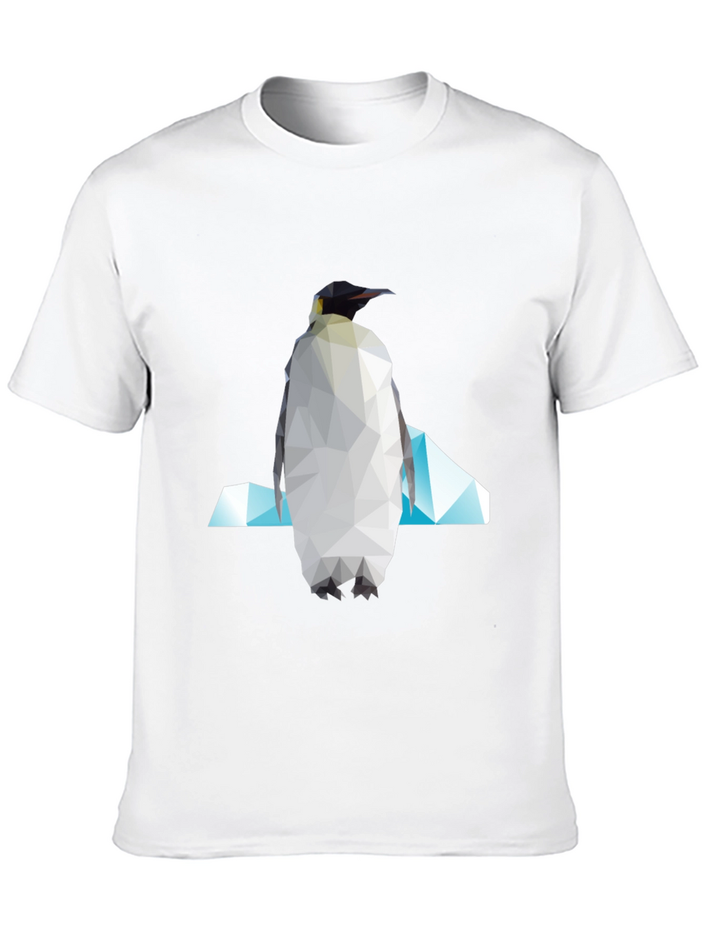 Geometric Penguin Graphic Tee - Modern Unisex Style