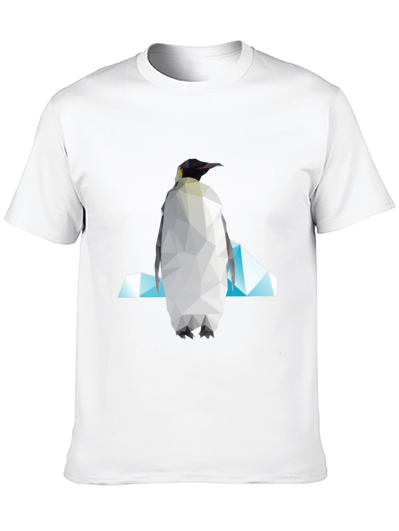 Geometric Penguin Graphic Tee - Modern Unisex Style