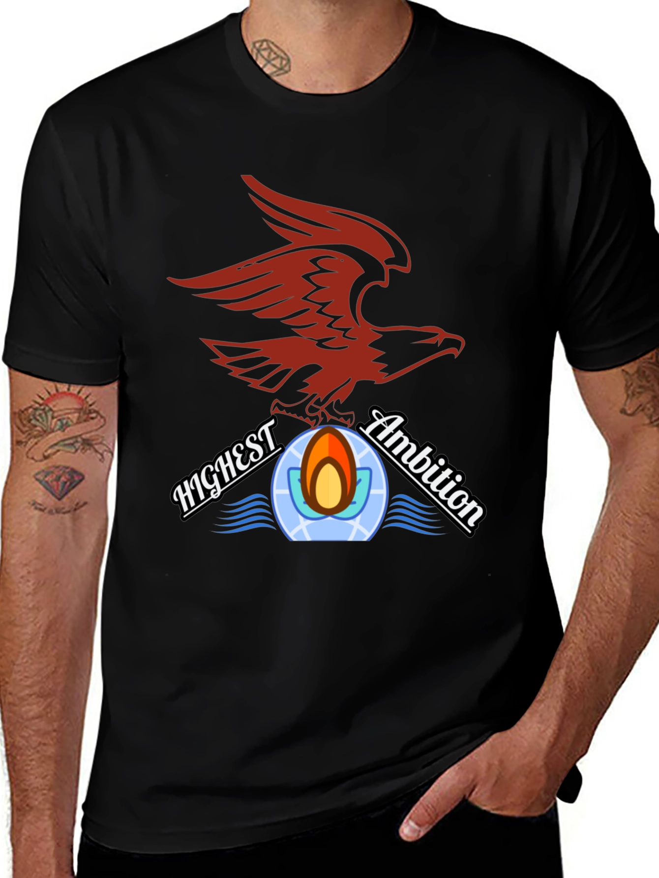 Eagle Crest Graphic Tee - Highest Ambition Design