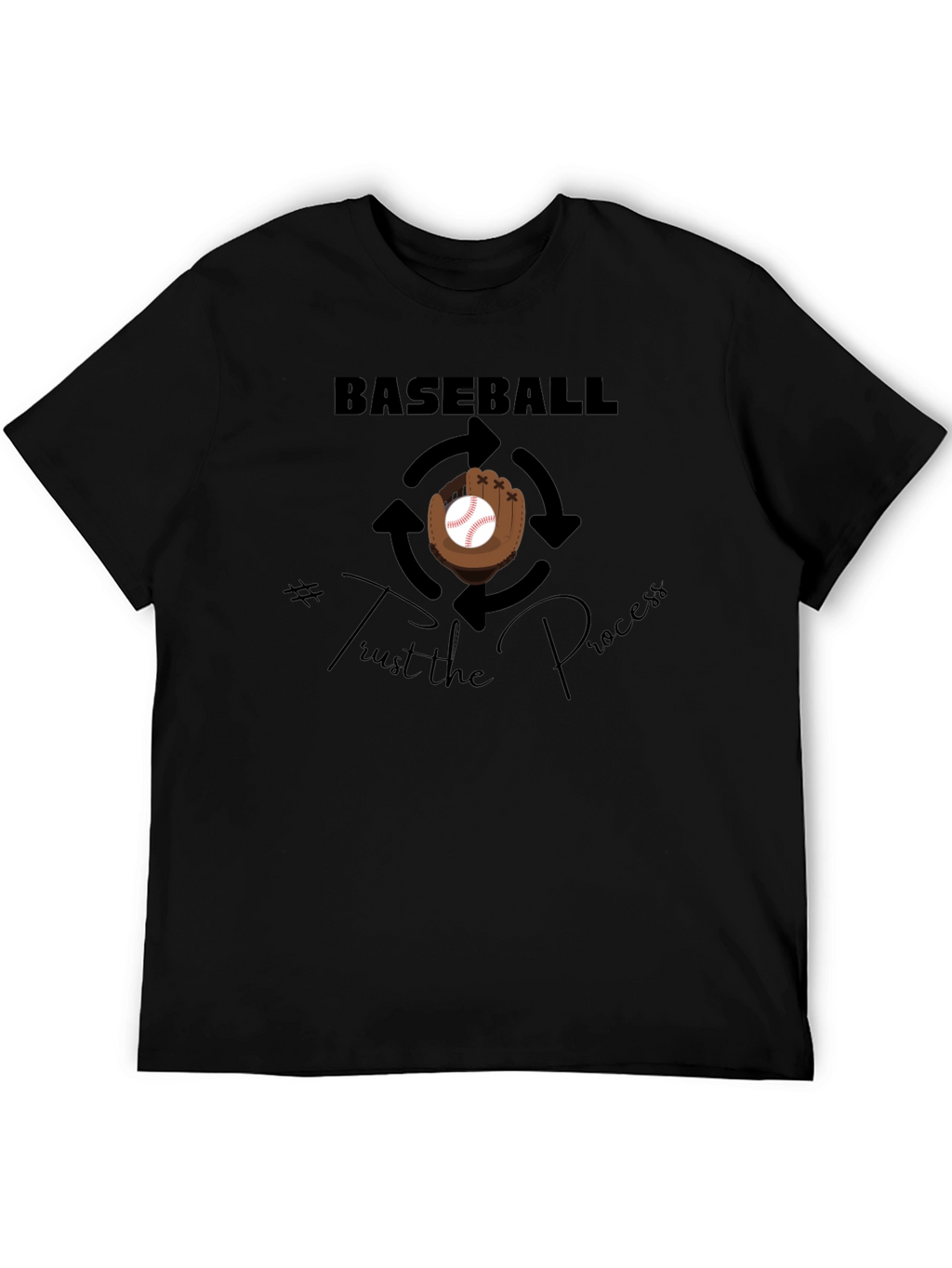 Baseball Trust the Process Graphic T-Shirt