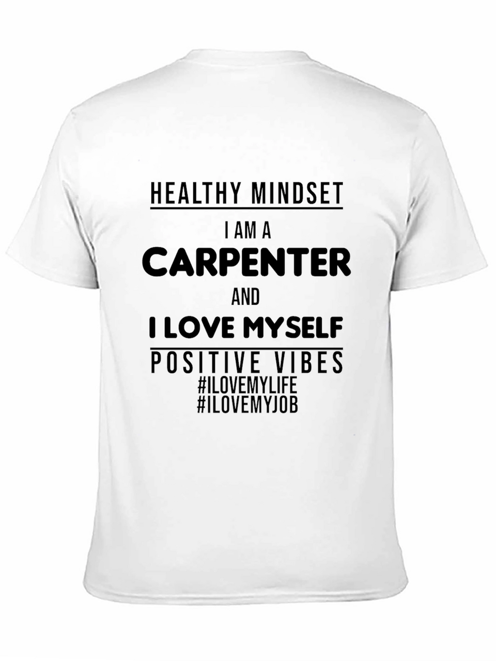 Carpenter Positive Vibes Black Graphic T-Shirt