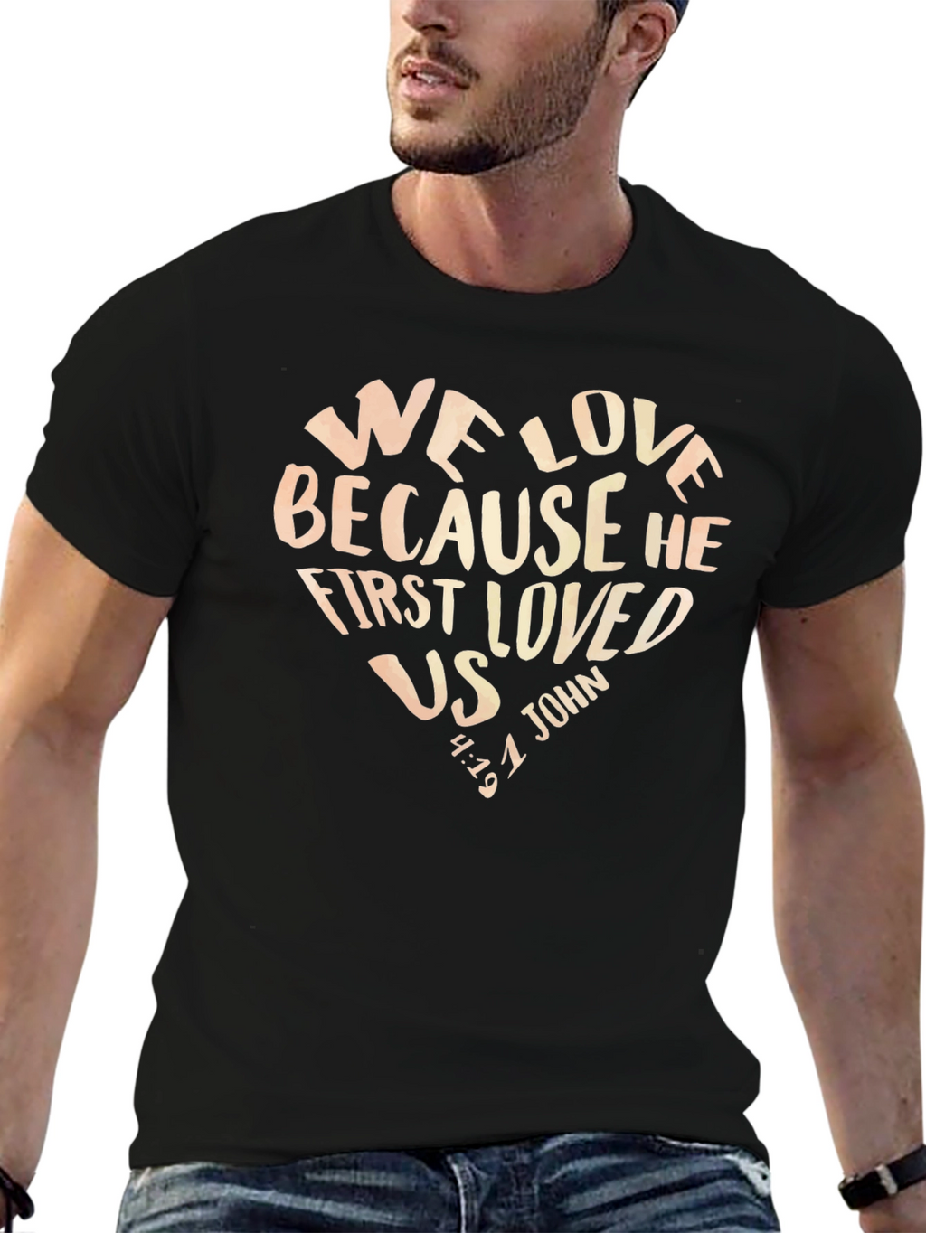 Faith-Inspired Heart Graphic T-Shirt