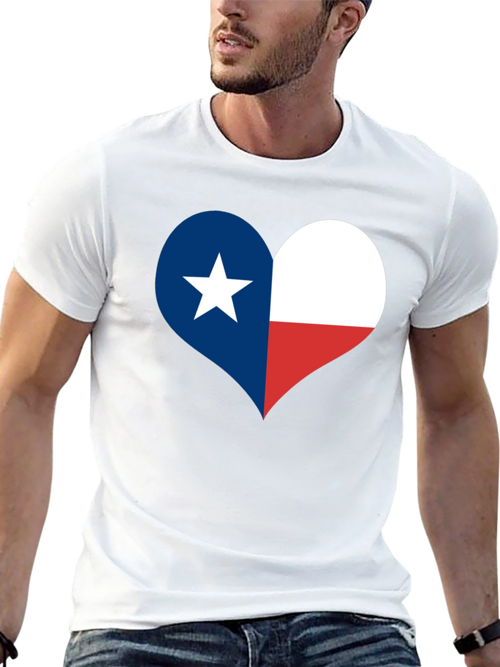 Texas Flag Heart T-Shirt - Lone Star State Pride
