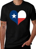 Texas Flag Heart T-Shirt - Lone Star State Pride