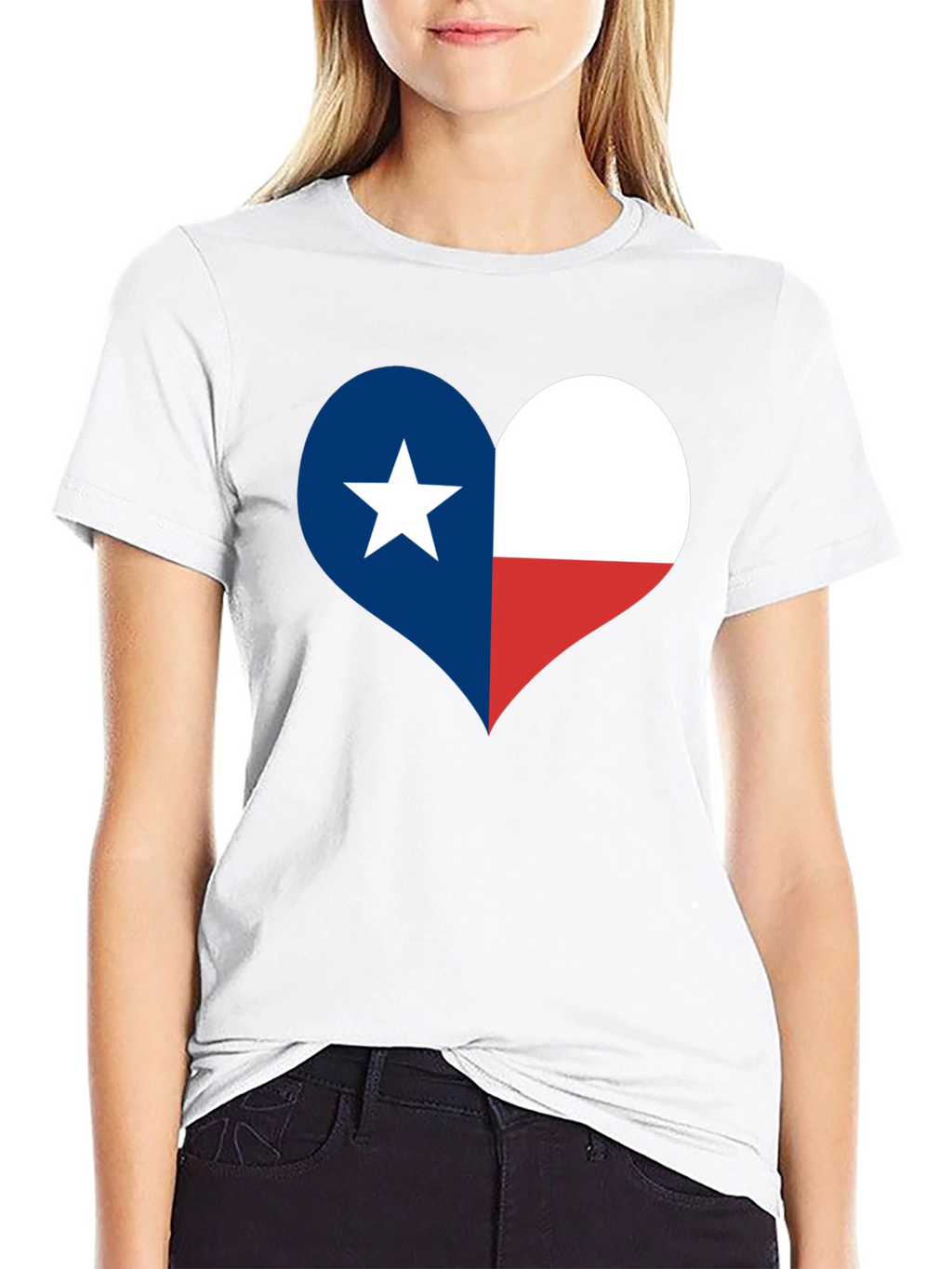 Texas Flag Heart T-Shirt - Lone Star State Pride