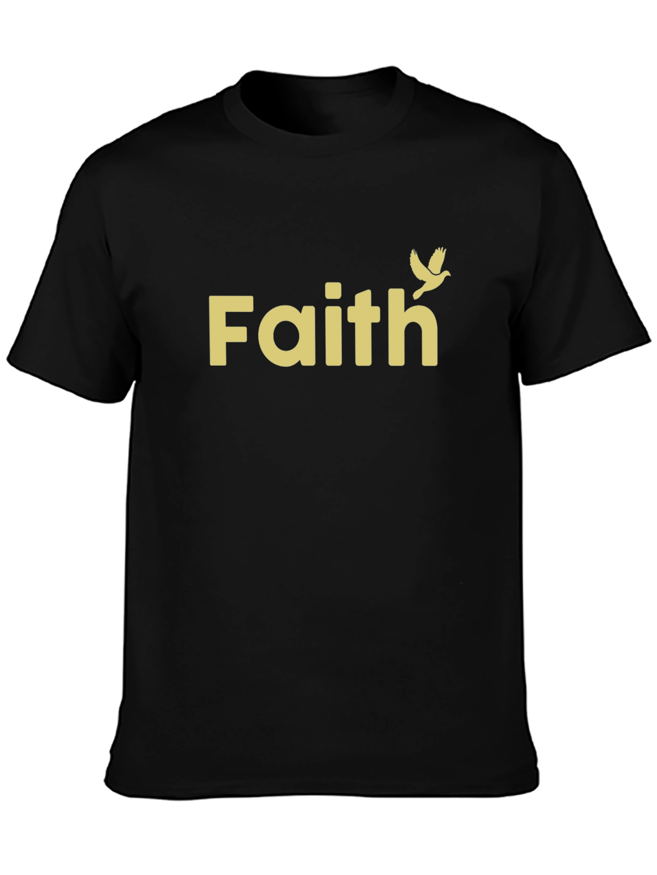 Faith Dove Graphic T-Shirt - Stylish Crew Neck Tee