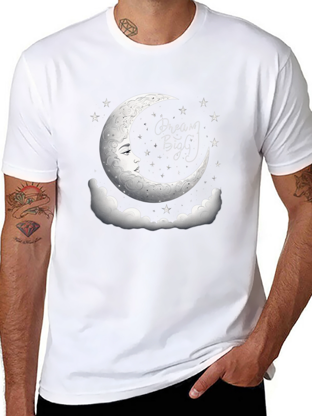 Dream Big Graphic Tee - Black