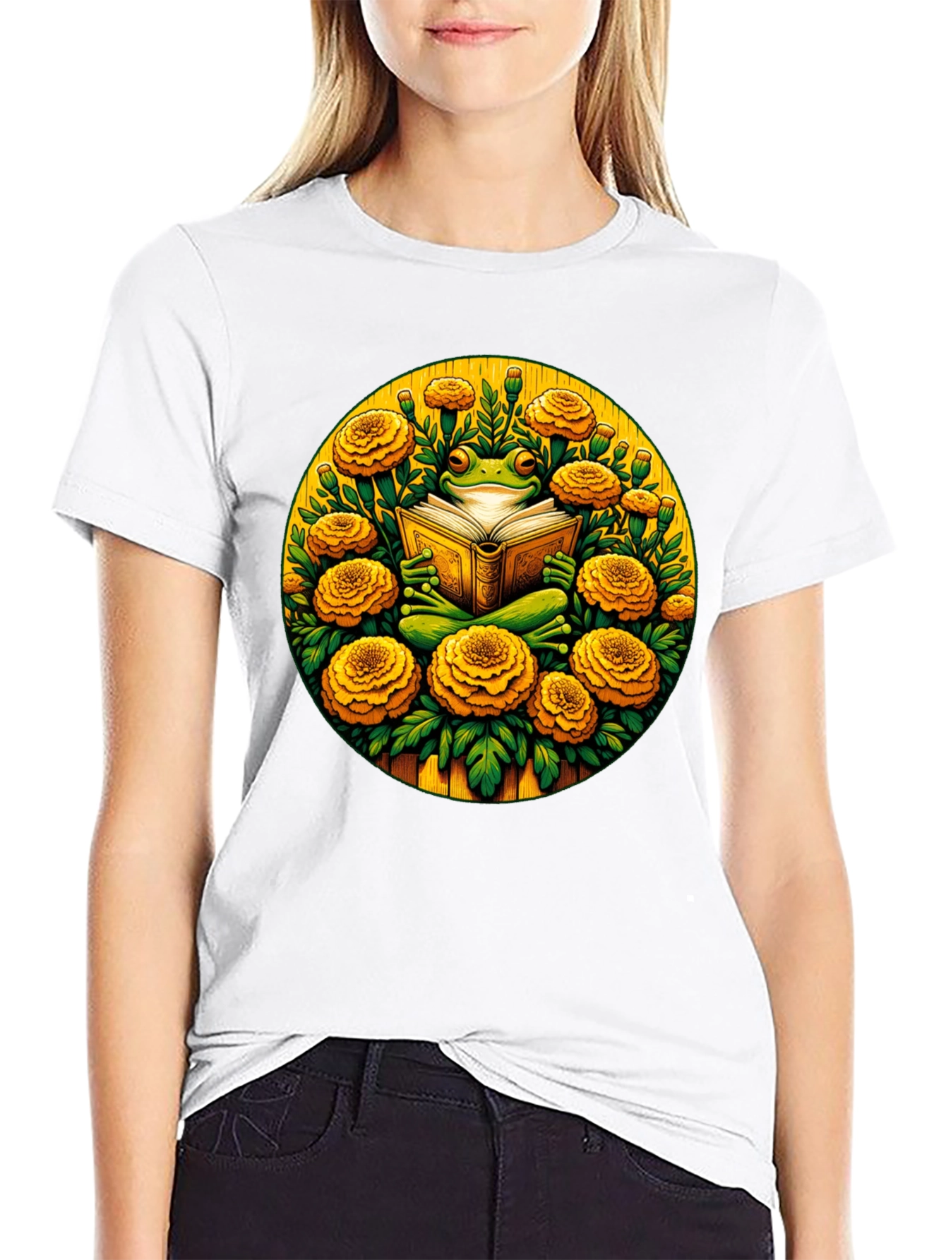 Frog Reader Graphic Tee - Bookworm T-Shirt