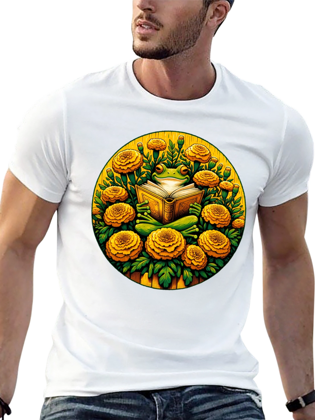 Frog Reader Graphic Tee - Bookworm T-Shirt