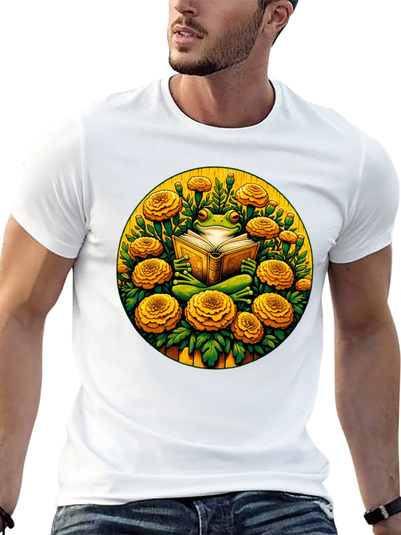 Frog Reader Graphic Tee - Bookworm T-Shirt