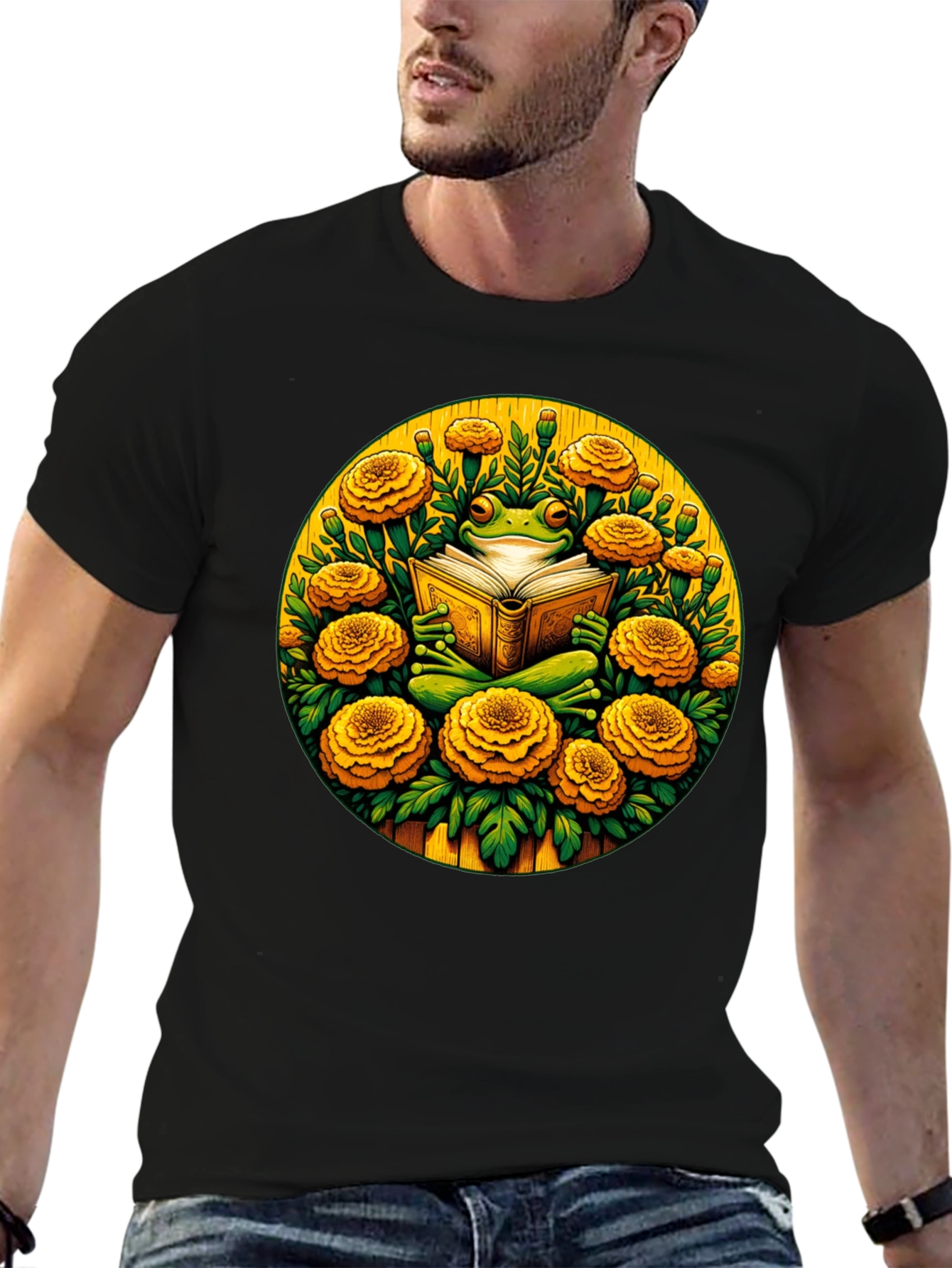 Frog Reader Graphic Tee - Bookworm T-Shirt