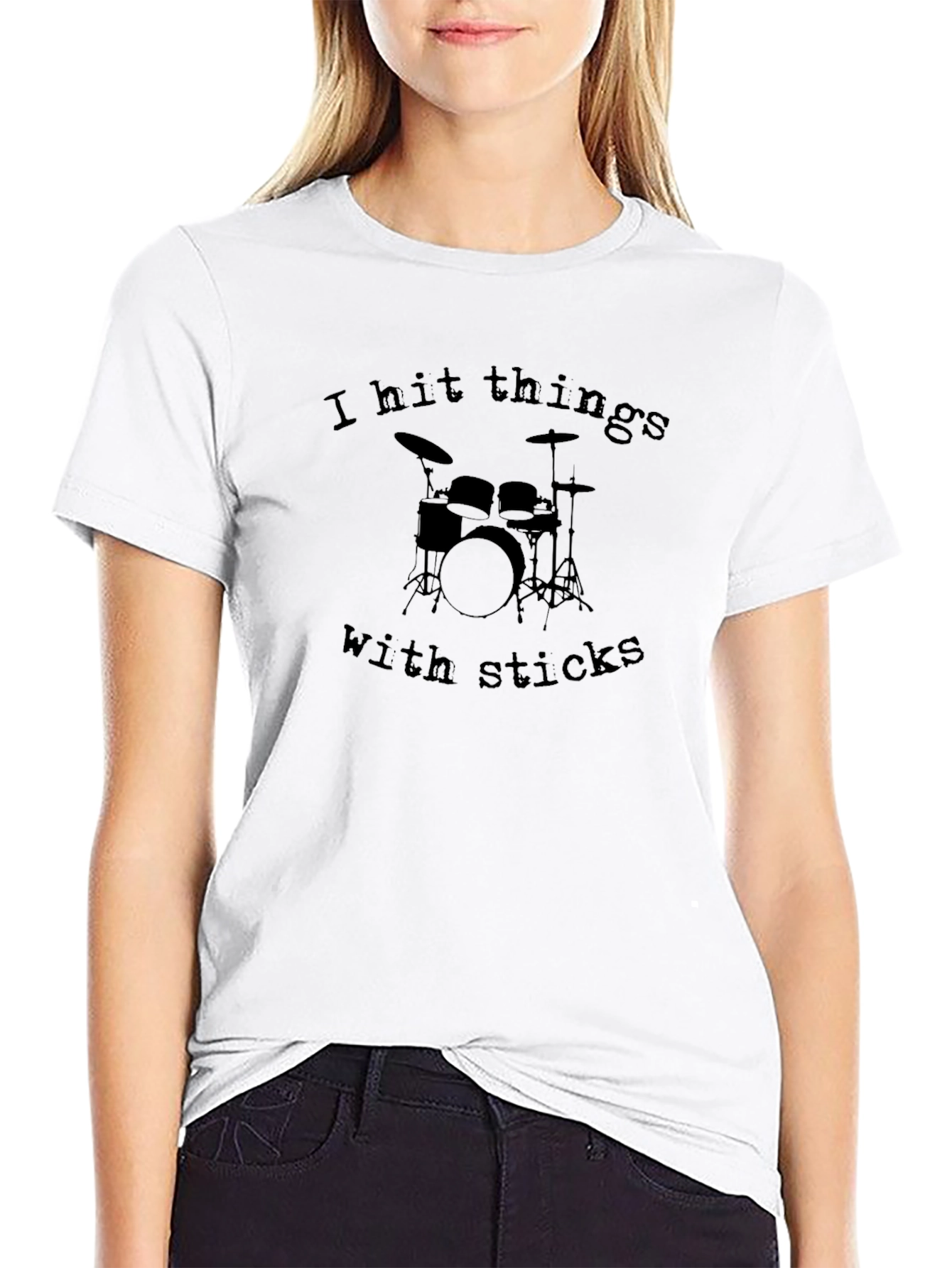 I Hit Things With Sticks Drummer T-Shirt