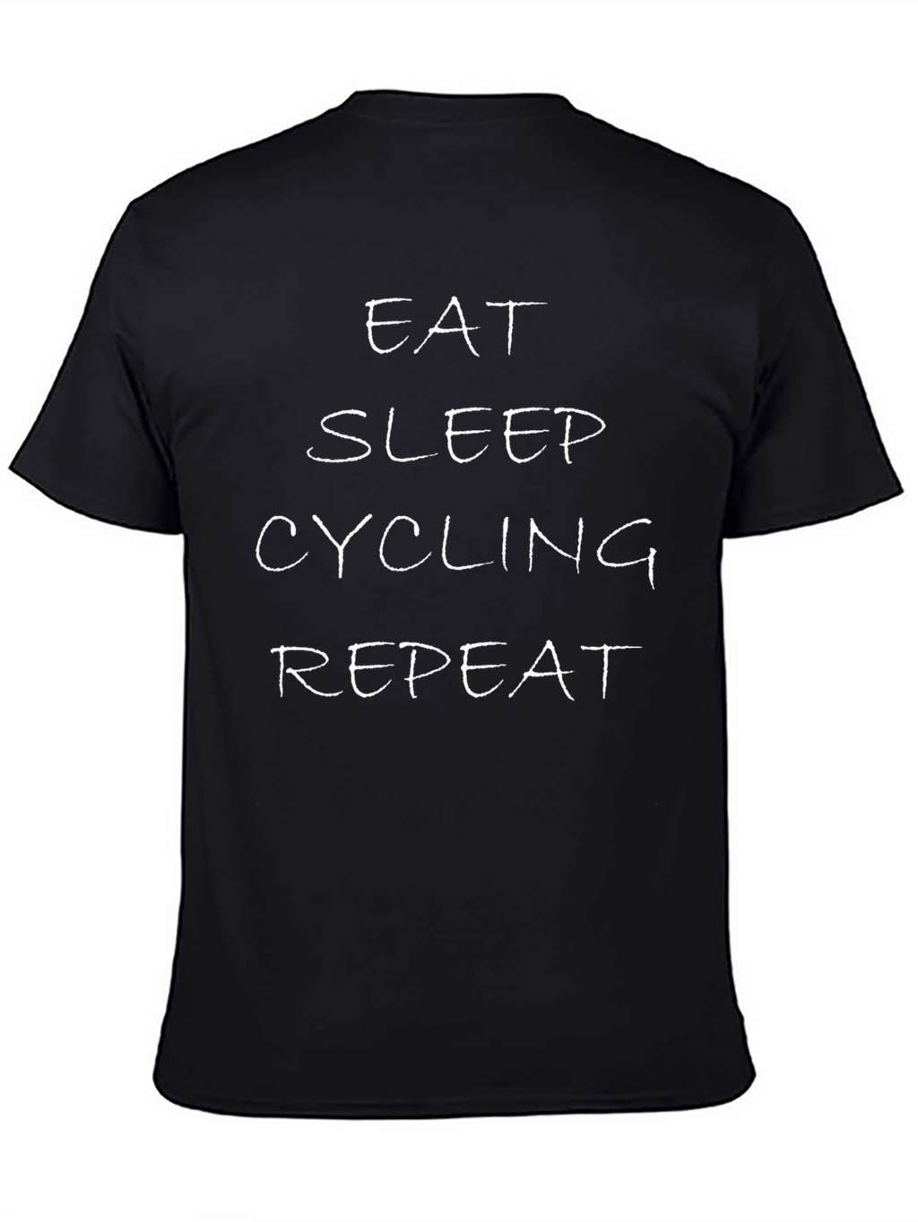 Eat Sleep Cycling Repeat Black T-Shirt