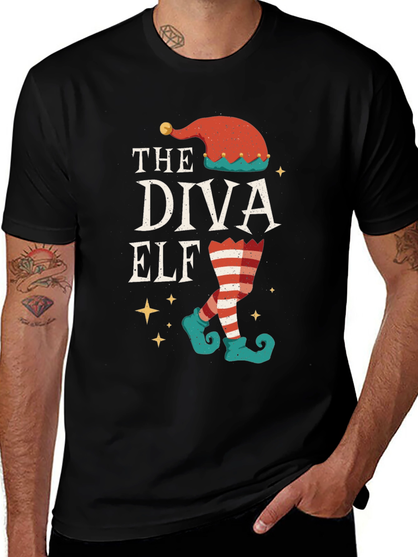 The Diva Elf Christmas T-Shirt