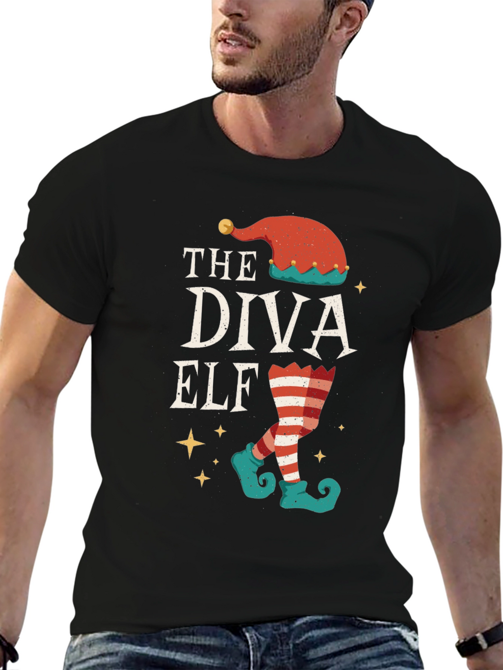 The Diva Elf Christmas T-Shirt