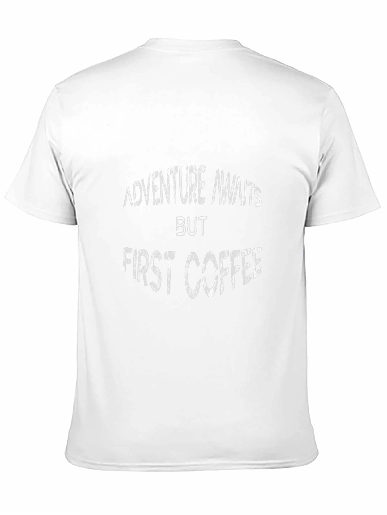 Adventure Awaits Coffee T-Shirt - Black