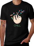 Chill Sloth Graphic T-Shirt - Relaxed & Stylish Tee