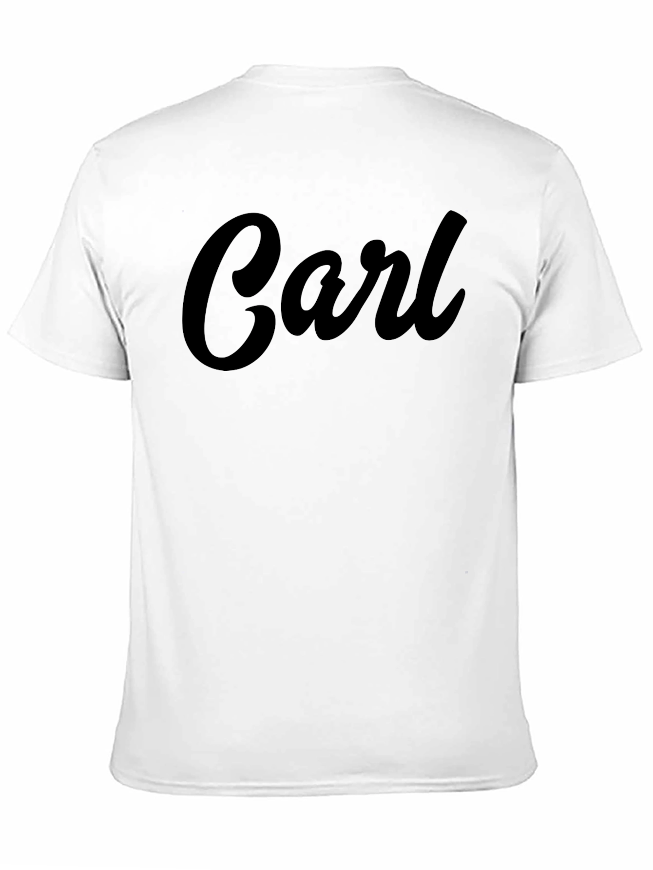 Personalized Carl Black T-Shirt - Custom Name Tee